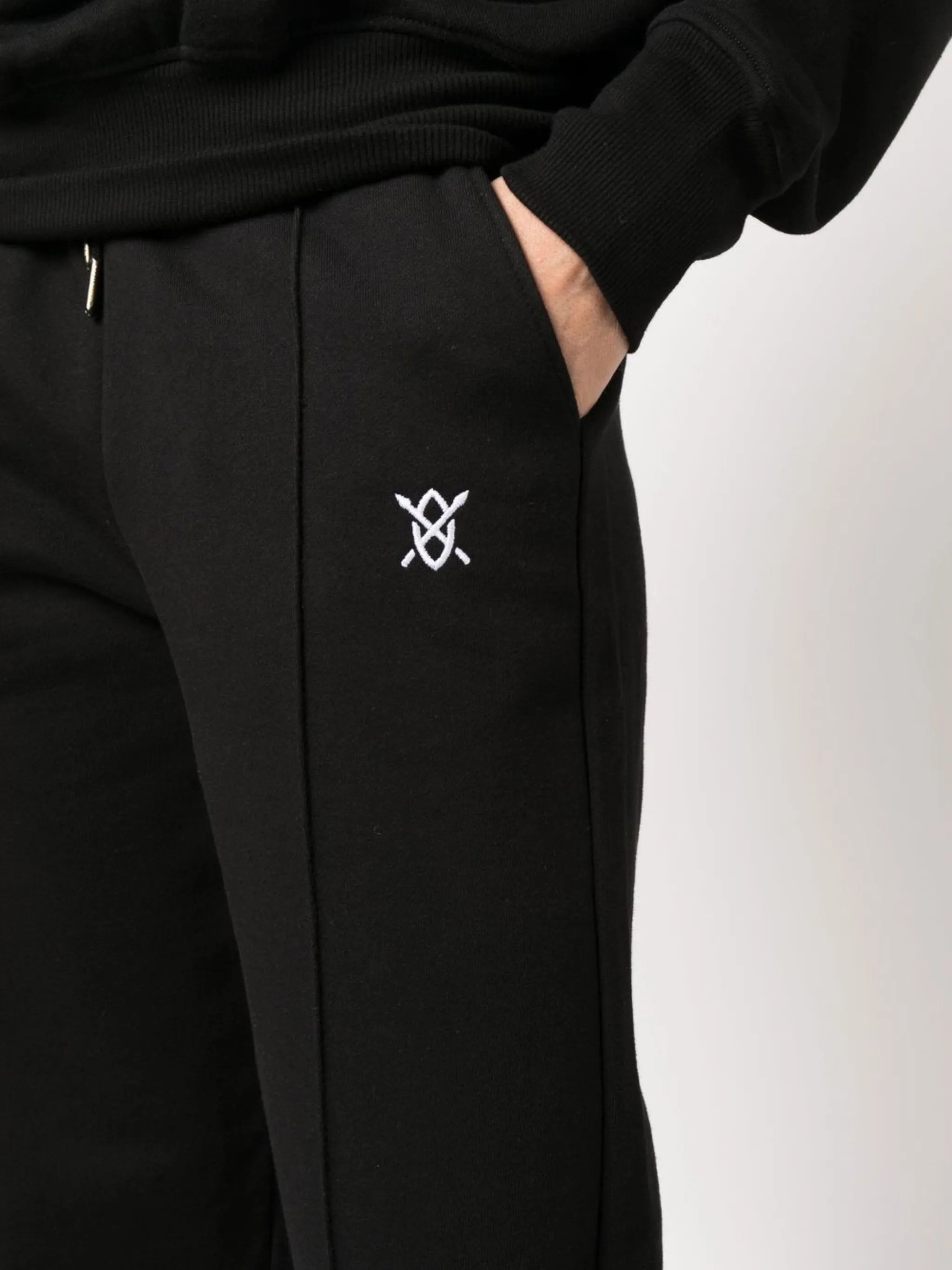 logo-embroidered track pants