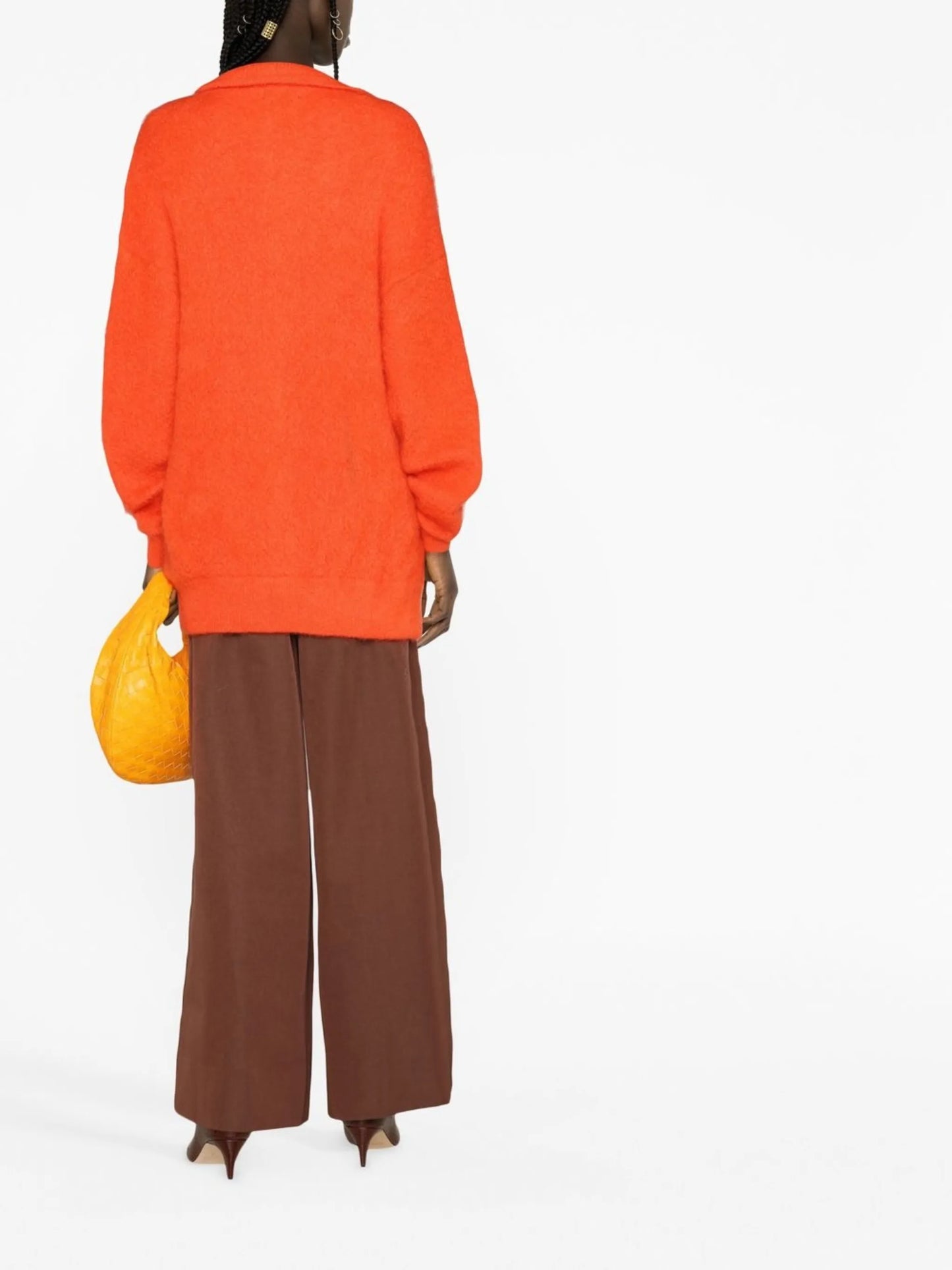 long-sleeve knitted cardigan