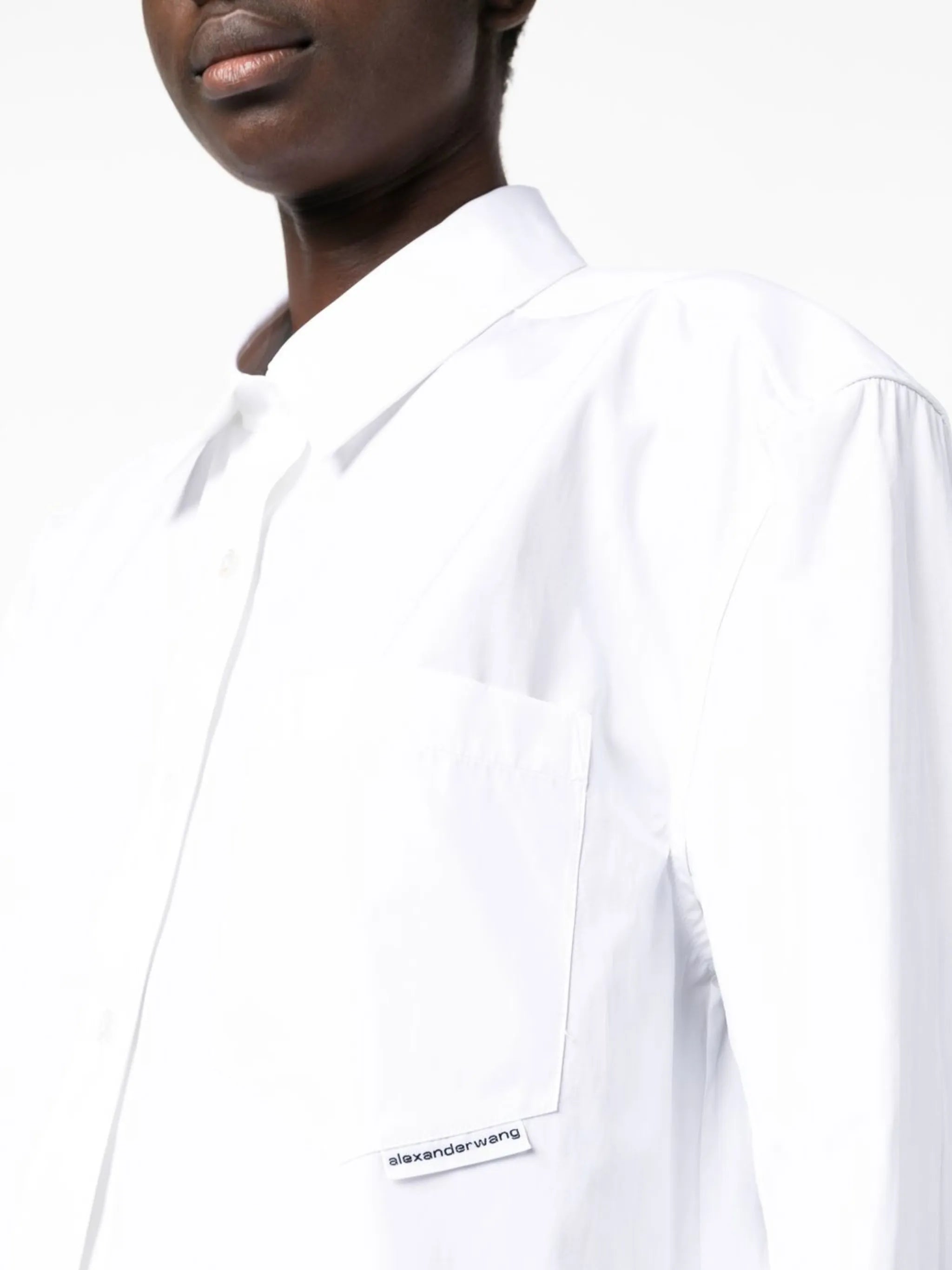 oversized chest-pocket shirt