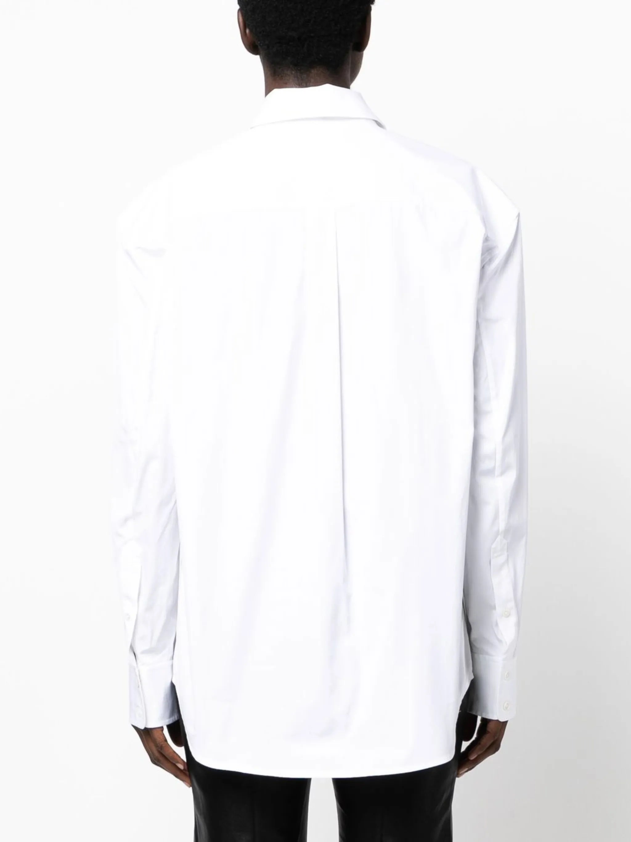 oversized chest-pocket shirt