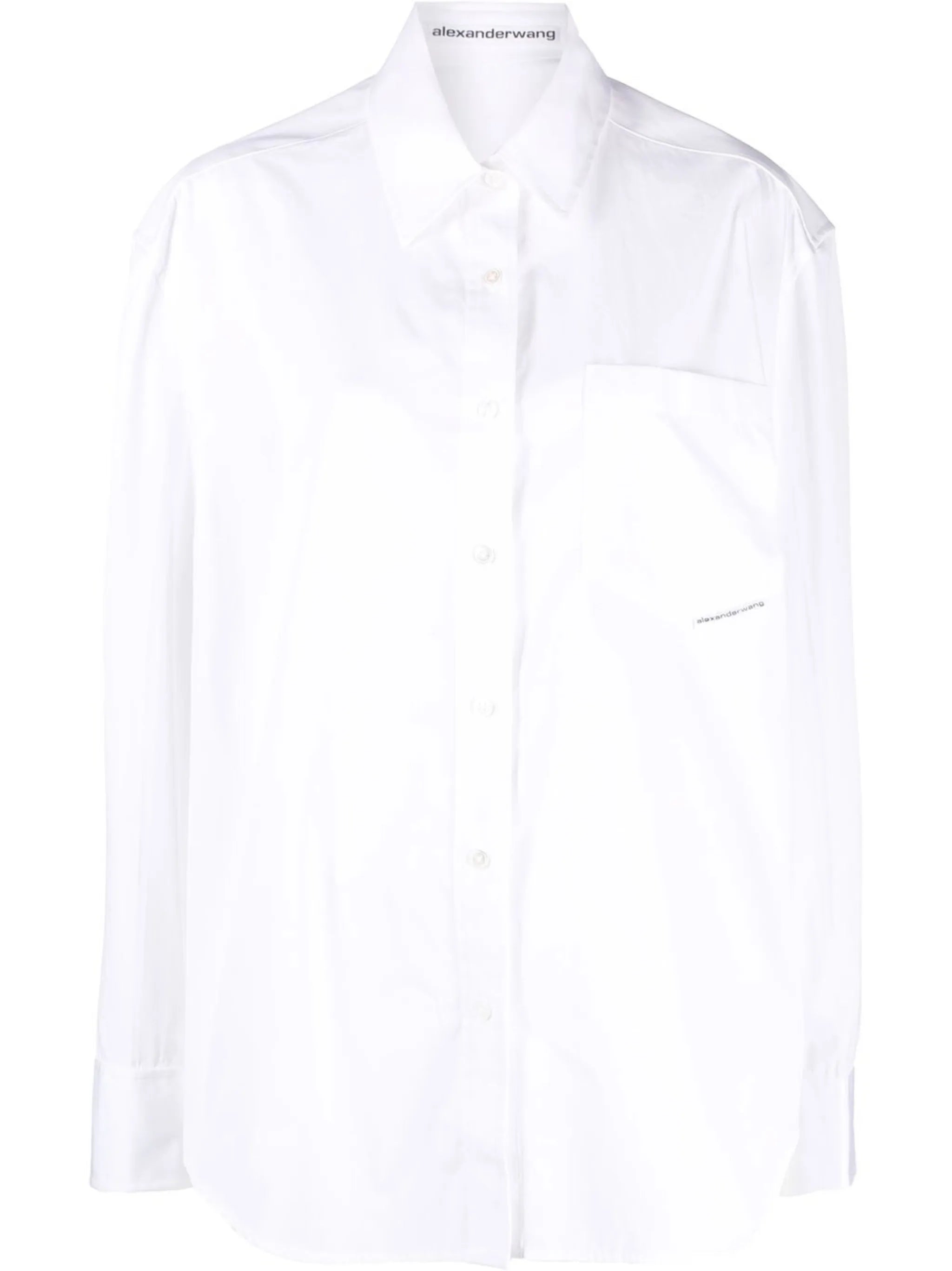 oversized chest-pocket shirt