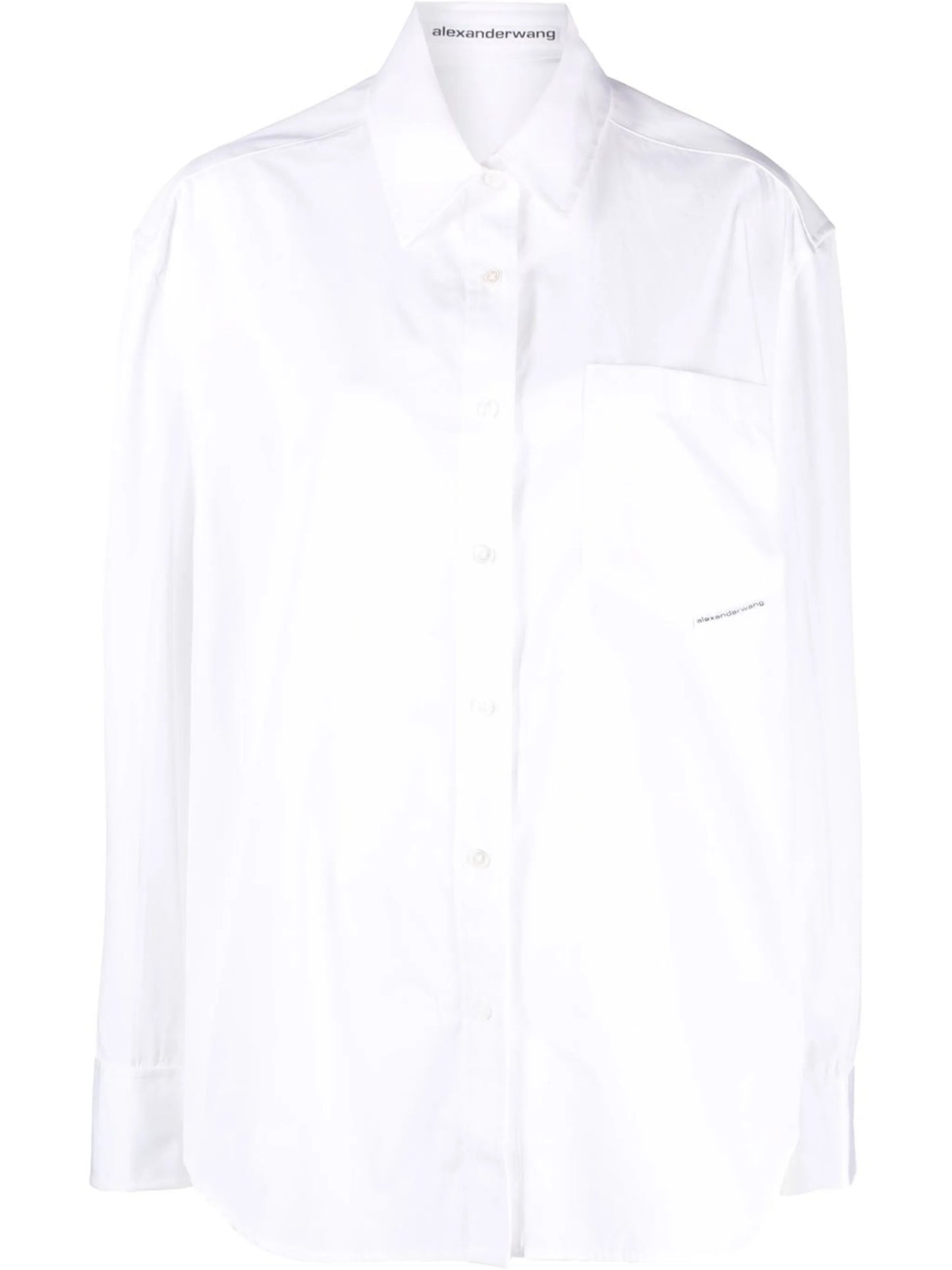 oversized chest-pocket shirt