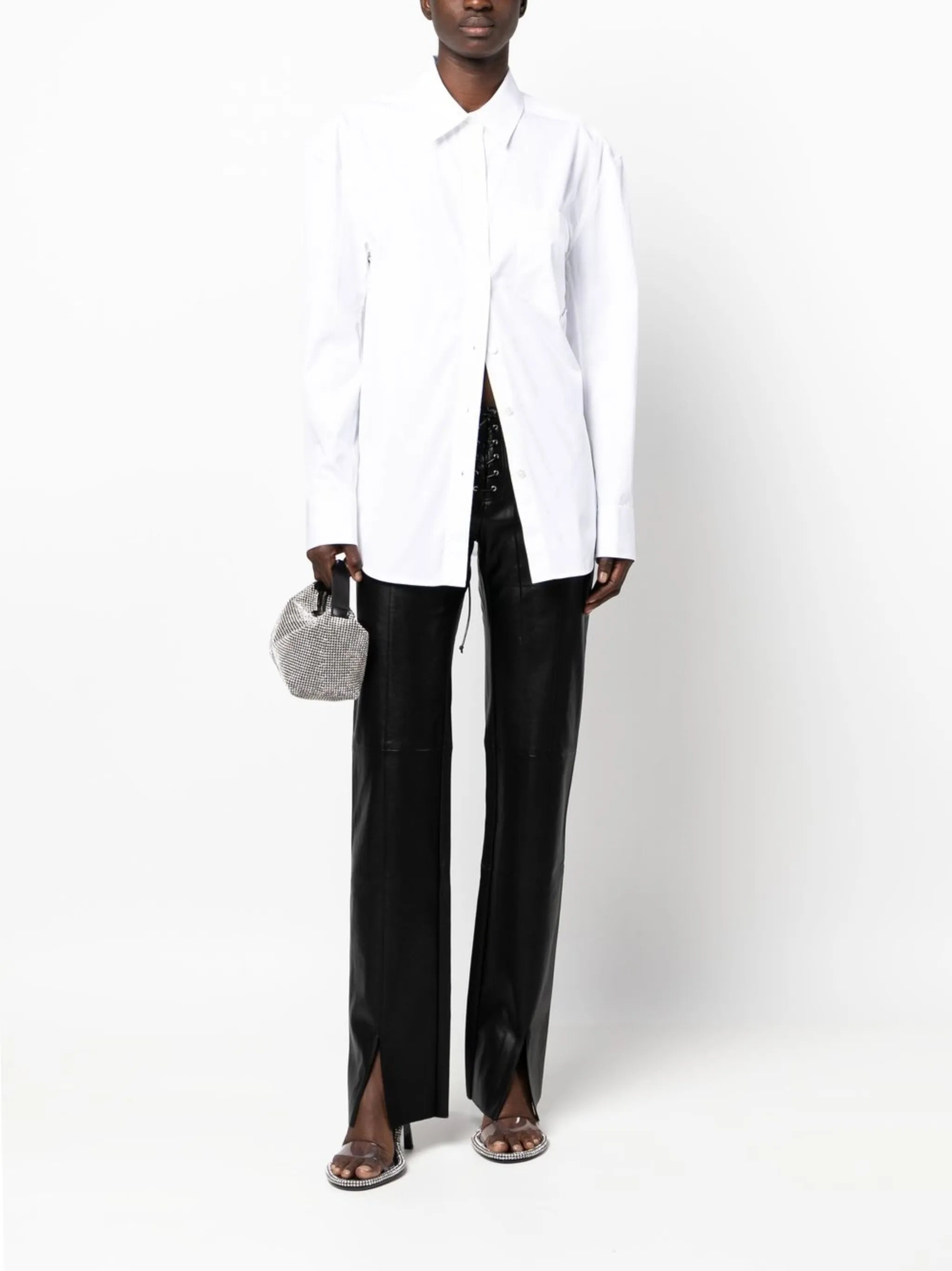 oversized chest-pocket shirt