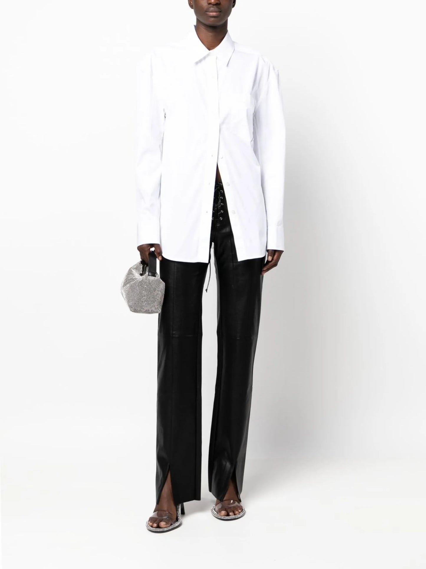 oversized chest-pocket shirt