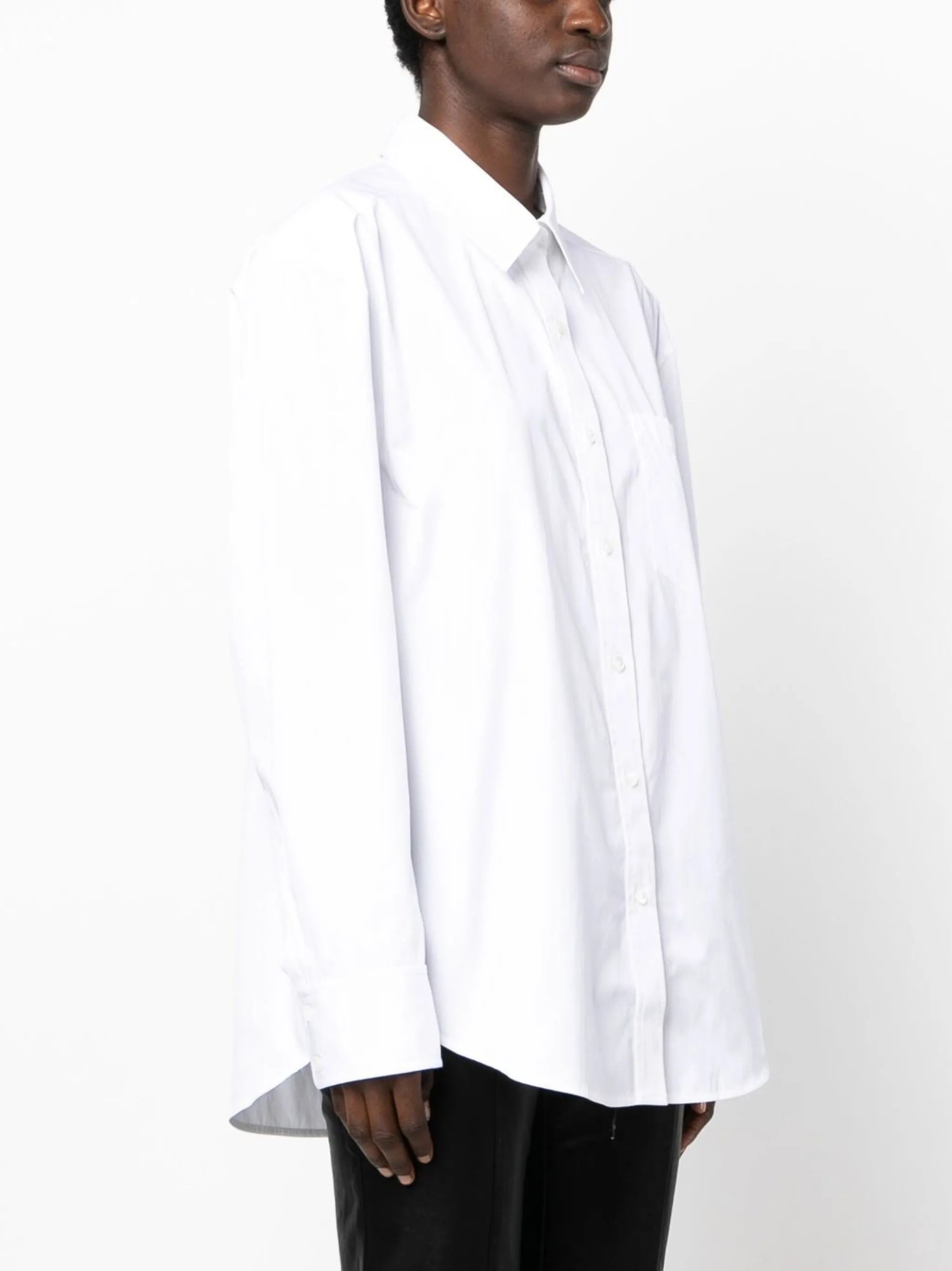 oversized chest-pocket shirt