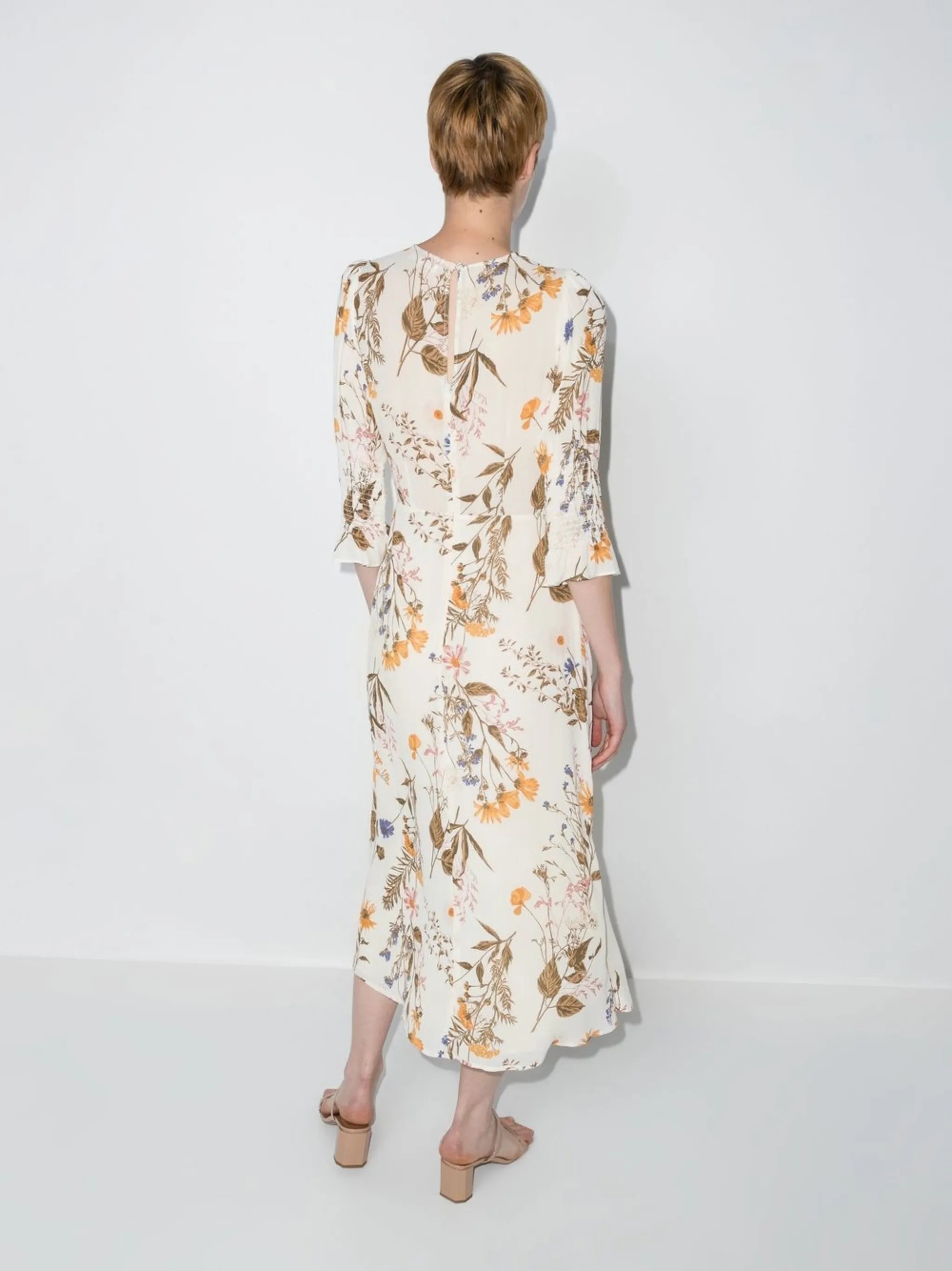 Carolena floral-print midi dress