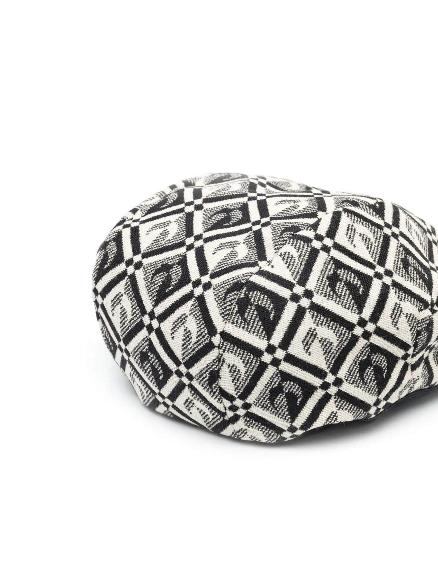 logo-jacquard beret