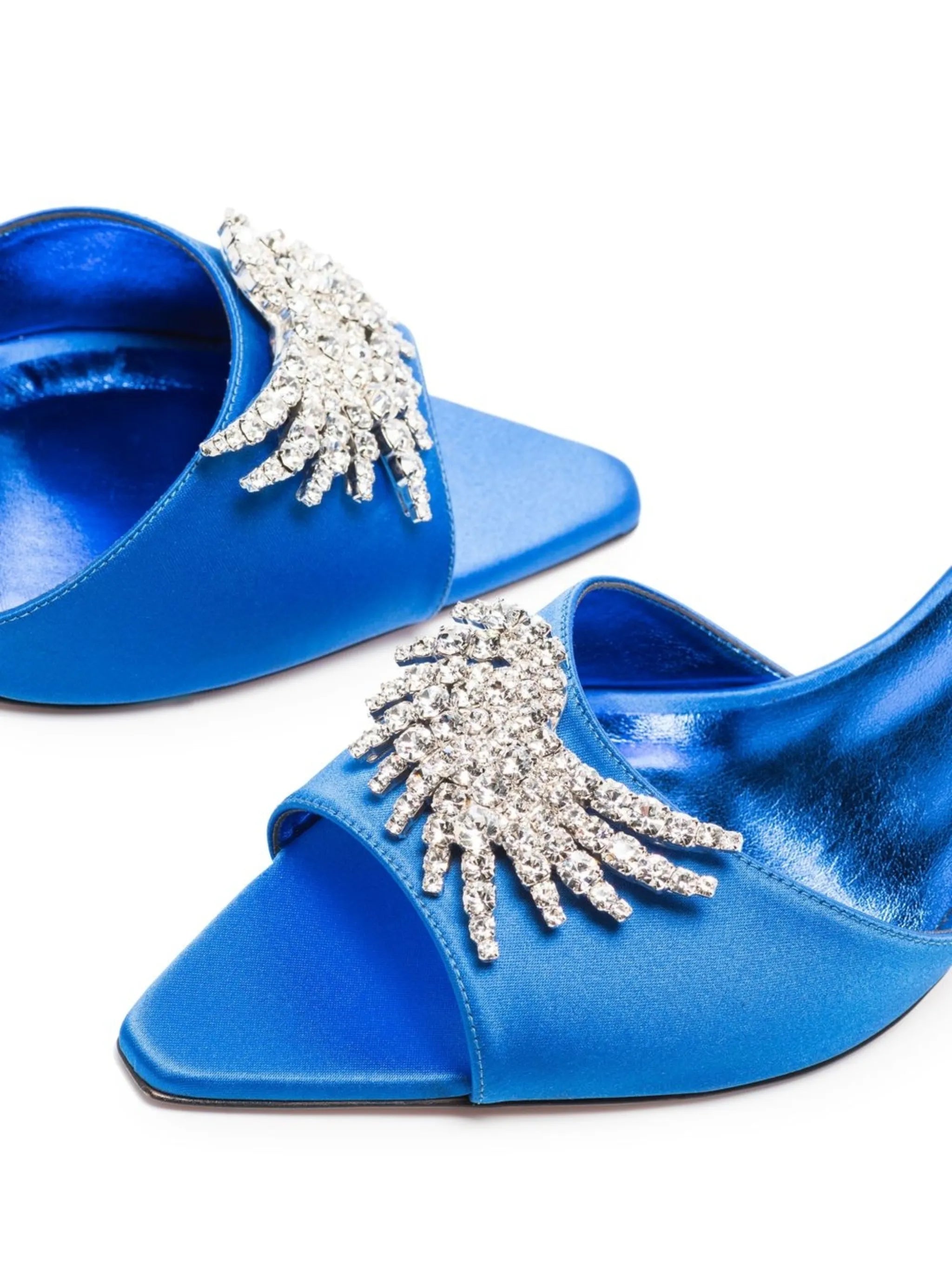 Lotta crystal-embellished 70mm mules