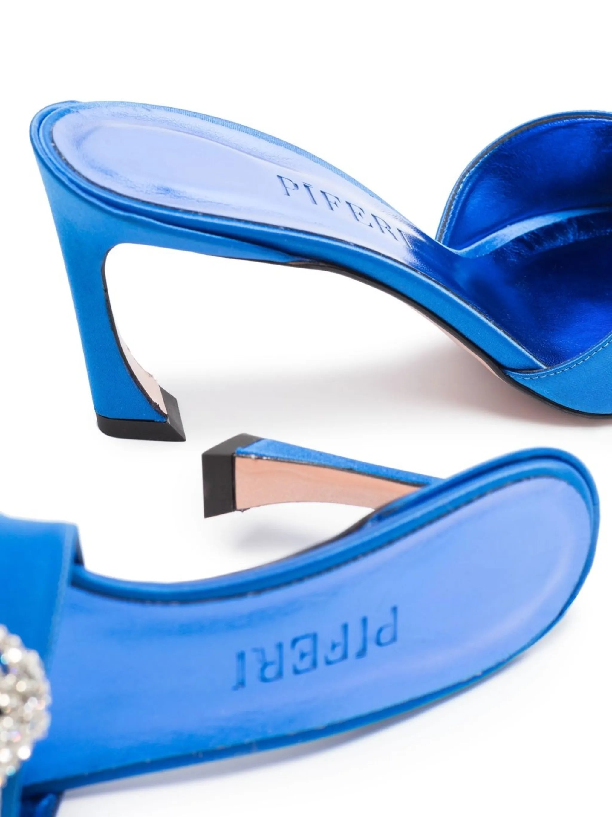 Lotta crystal-embellished 70mm mules