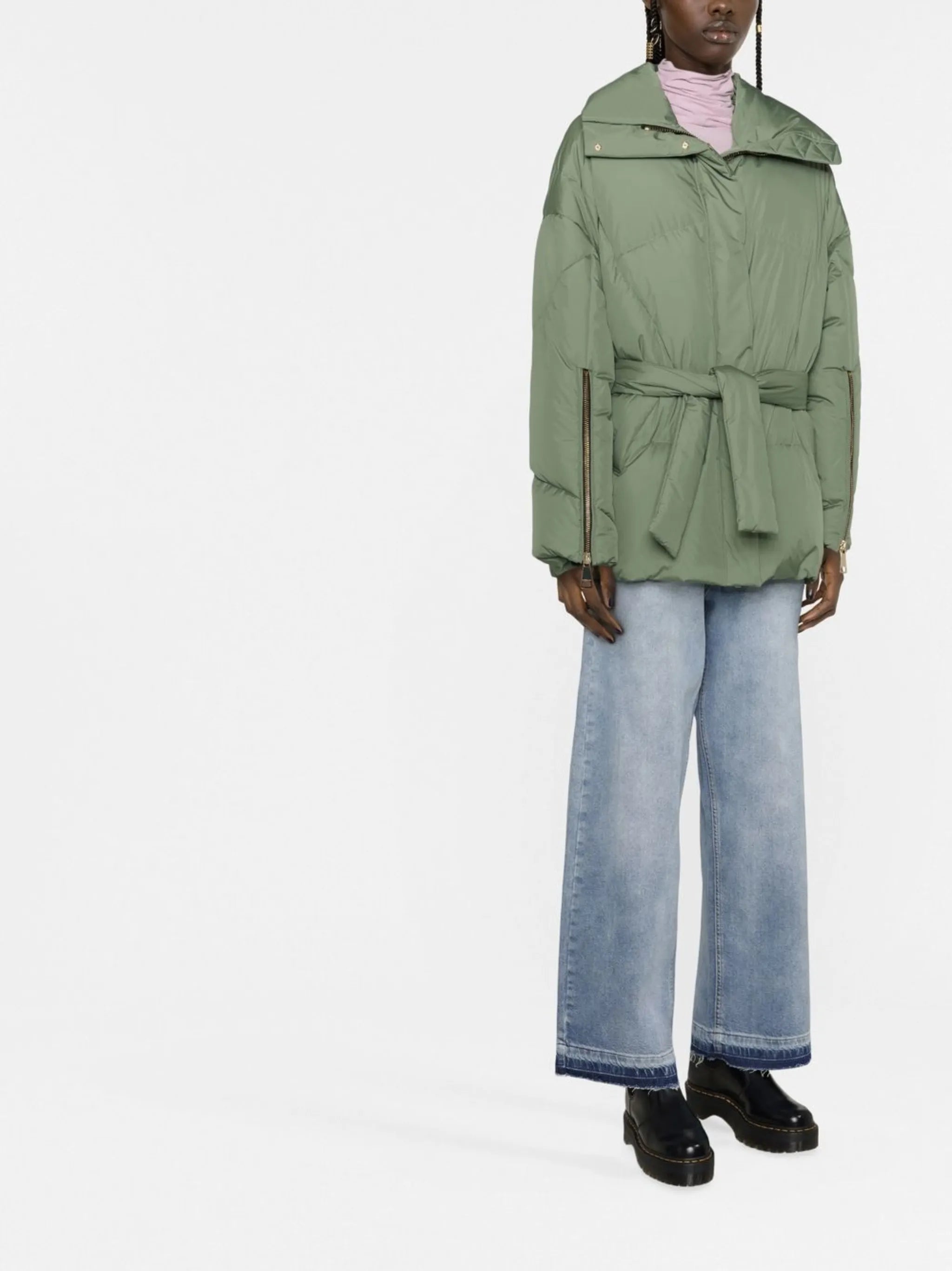 New Iconic belted puffer jacket