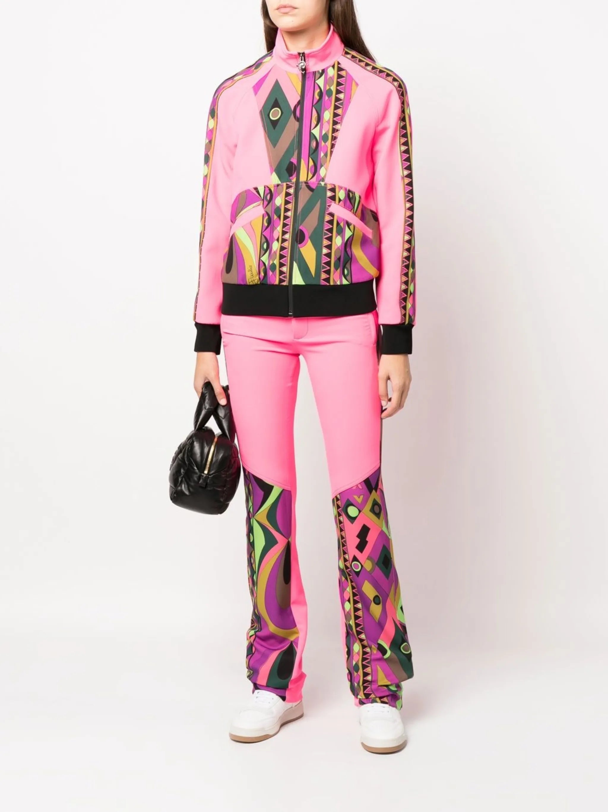 Rombi-print track jacket