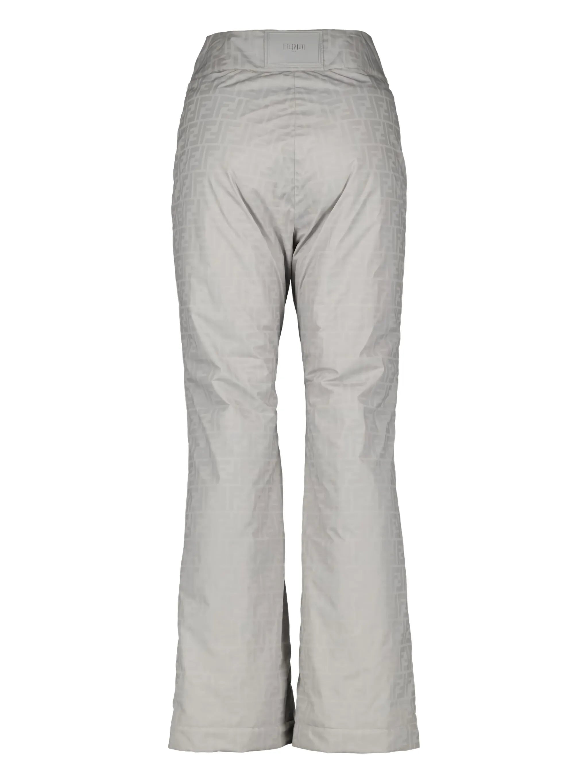logo-jacquard ski trousers