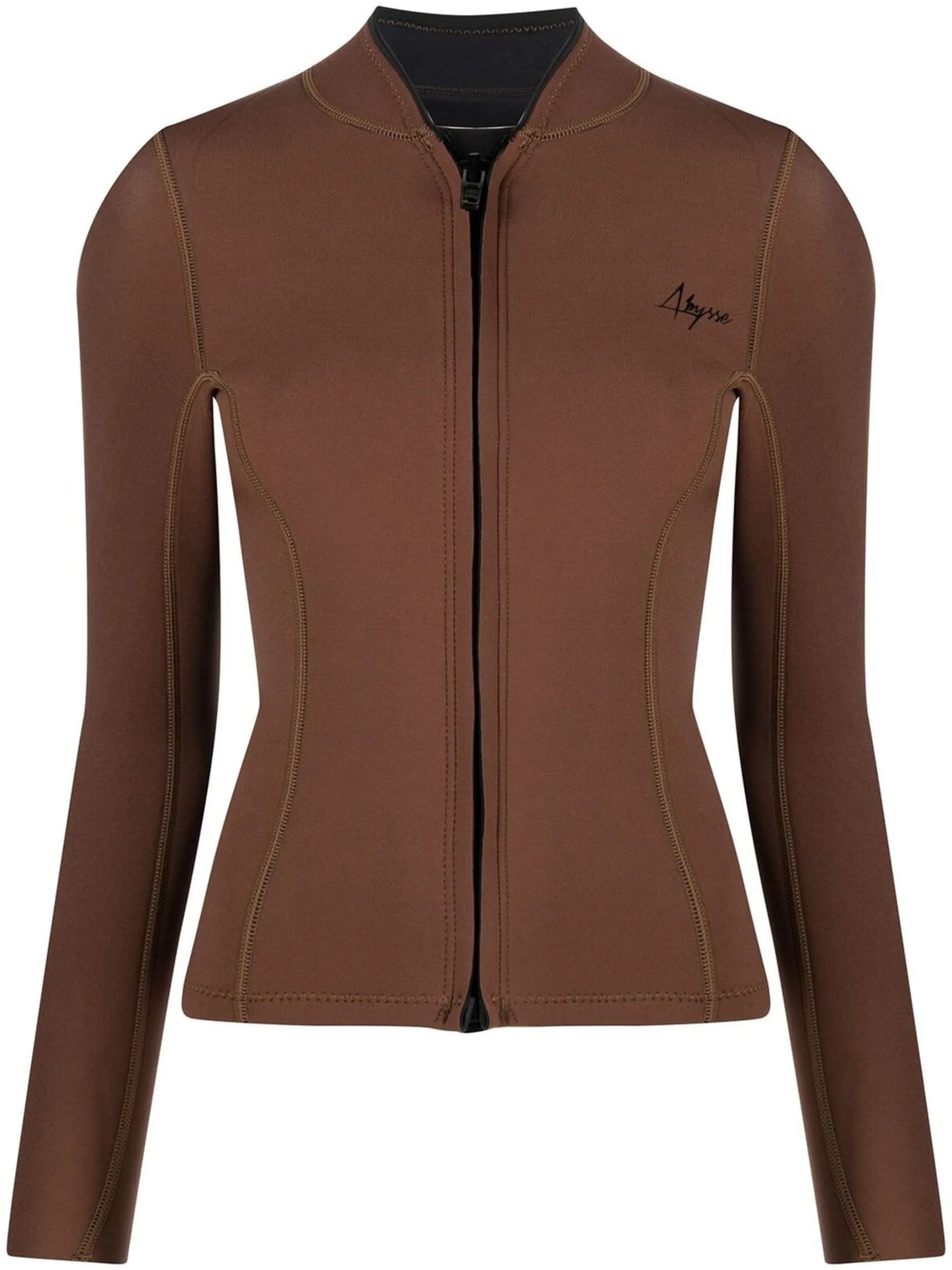 Rell zip-front top
