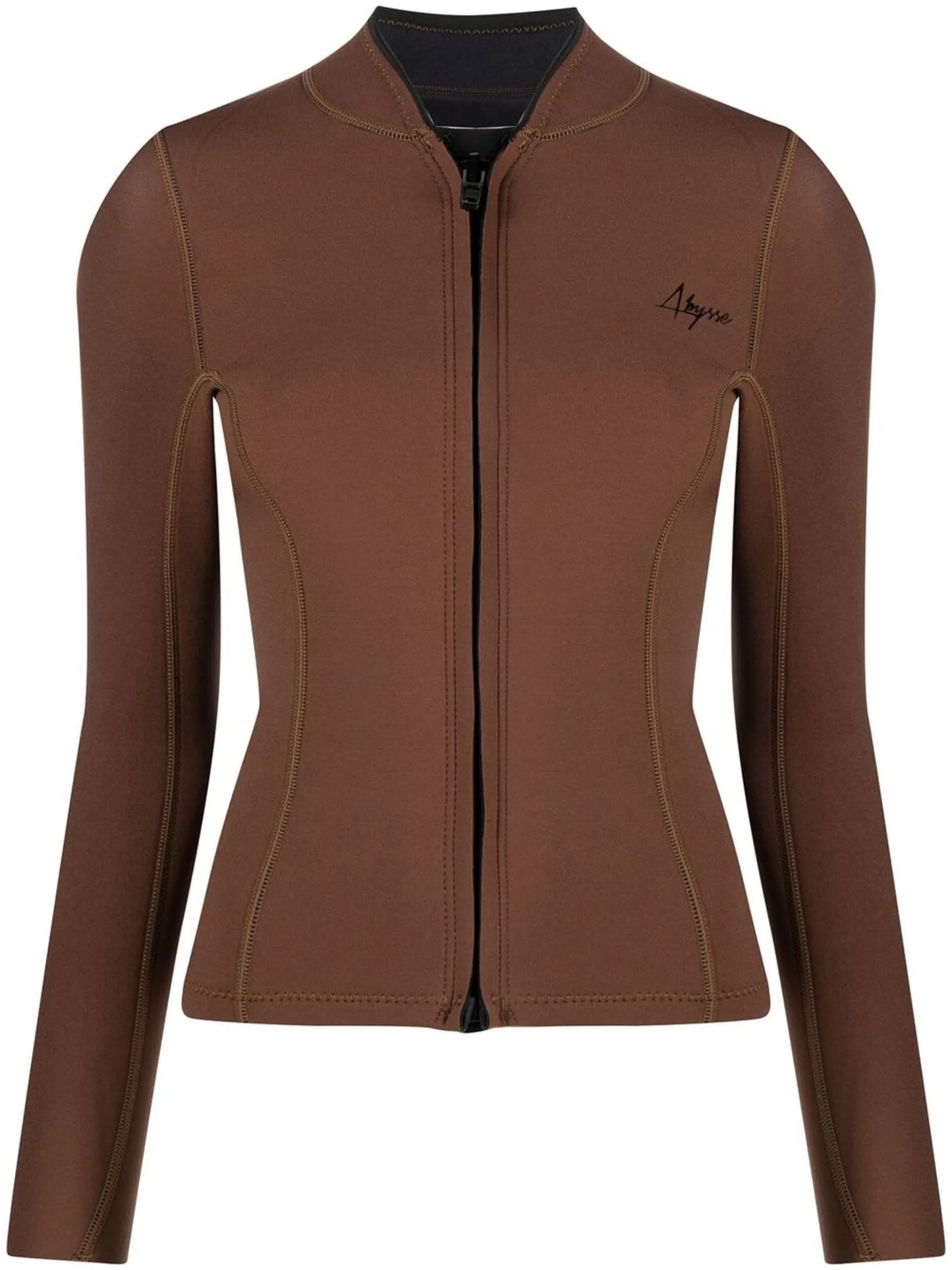 Rell zip-front top