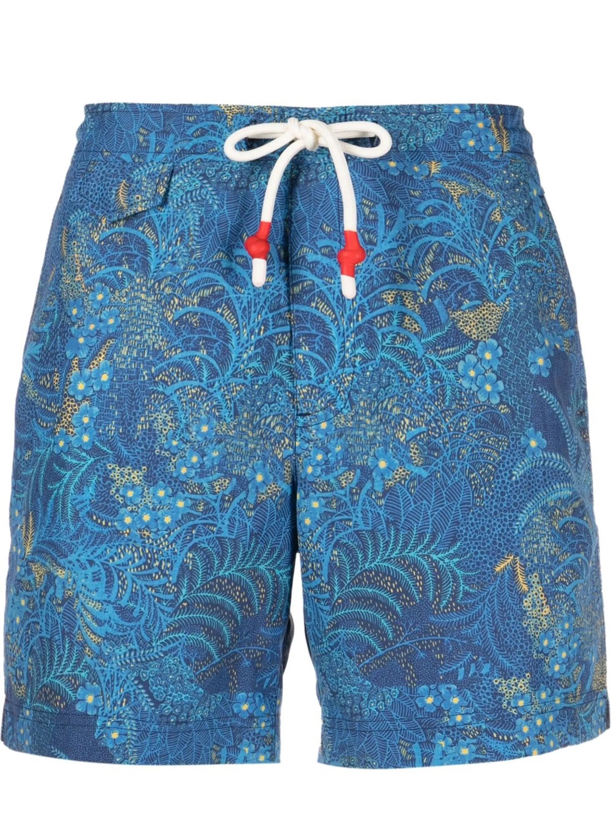 all-over tropical-print swim shorts
