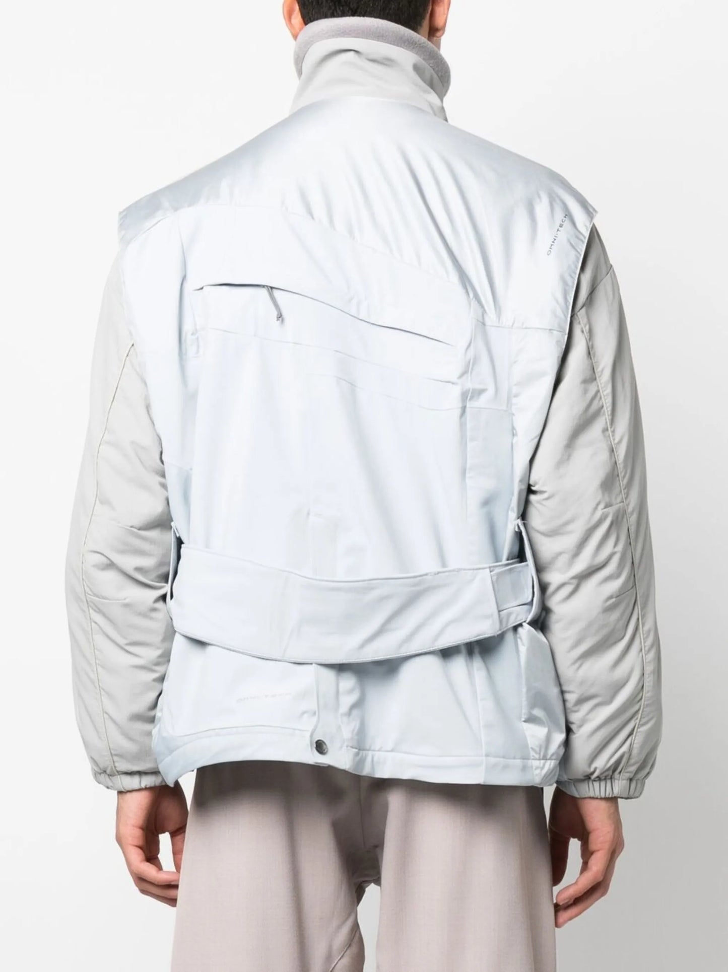 x Columbia upcycled belted jacket