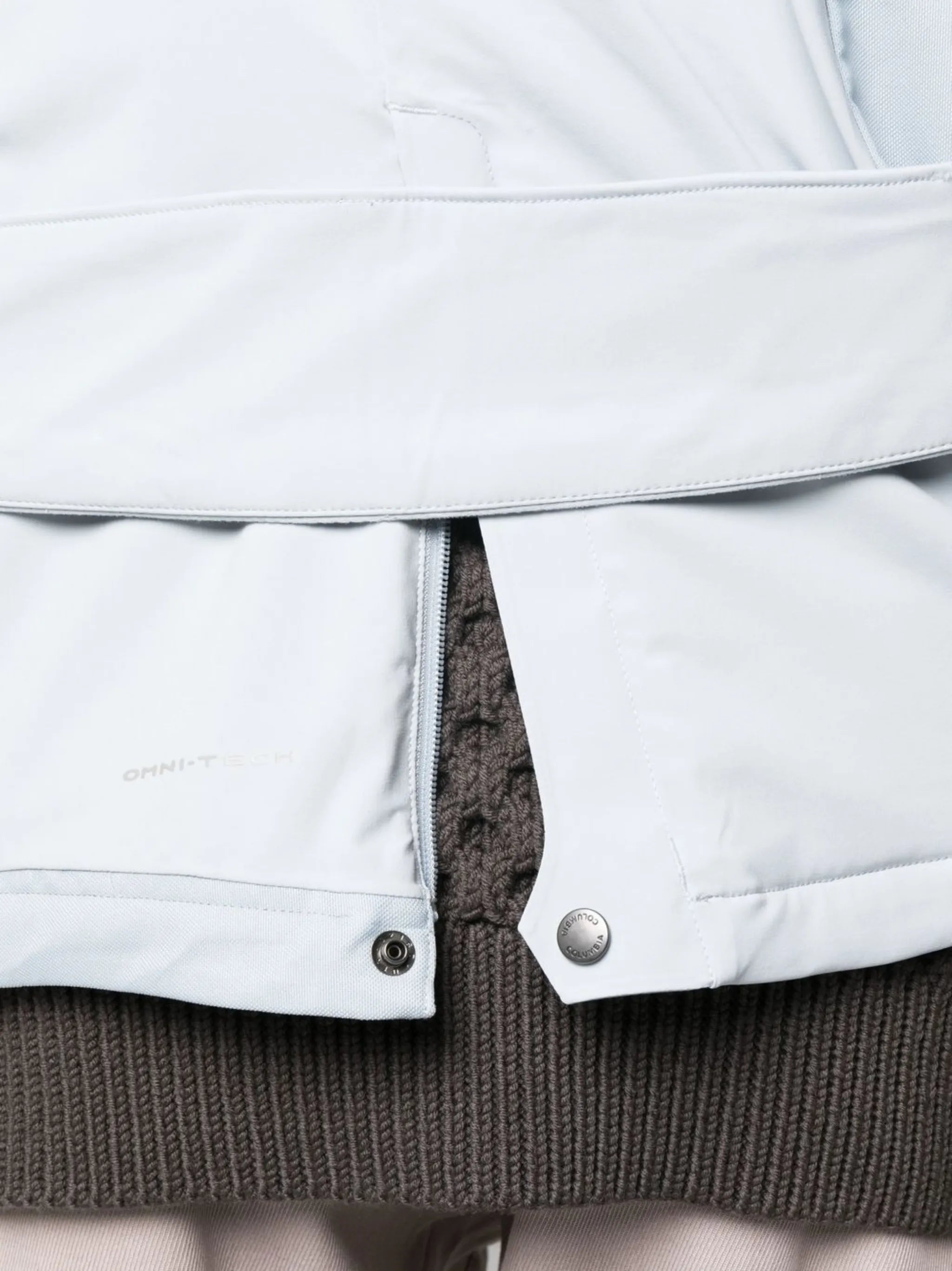 x Columbia upcycled belted jacket