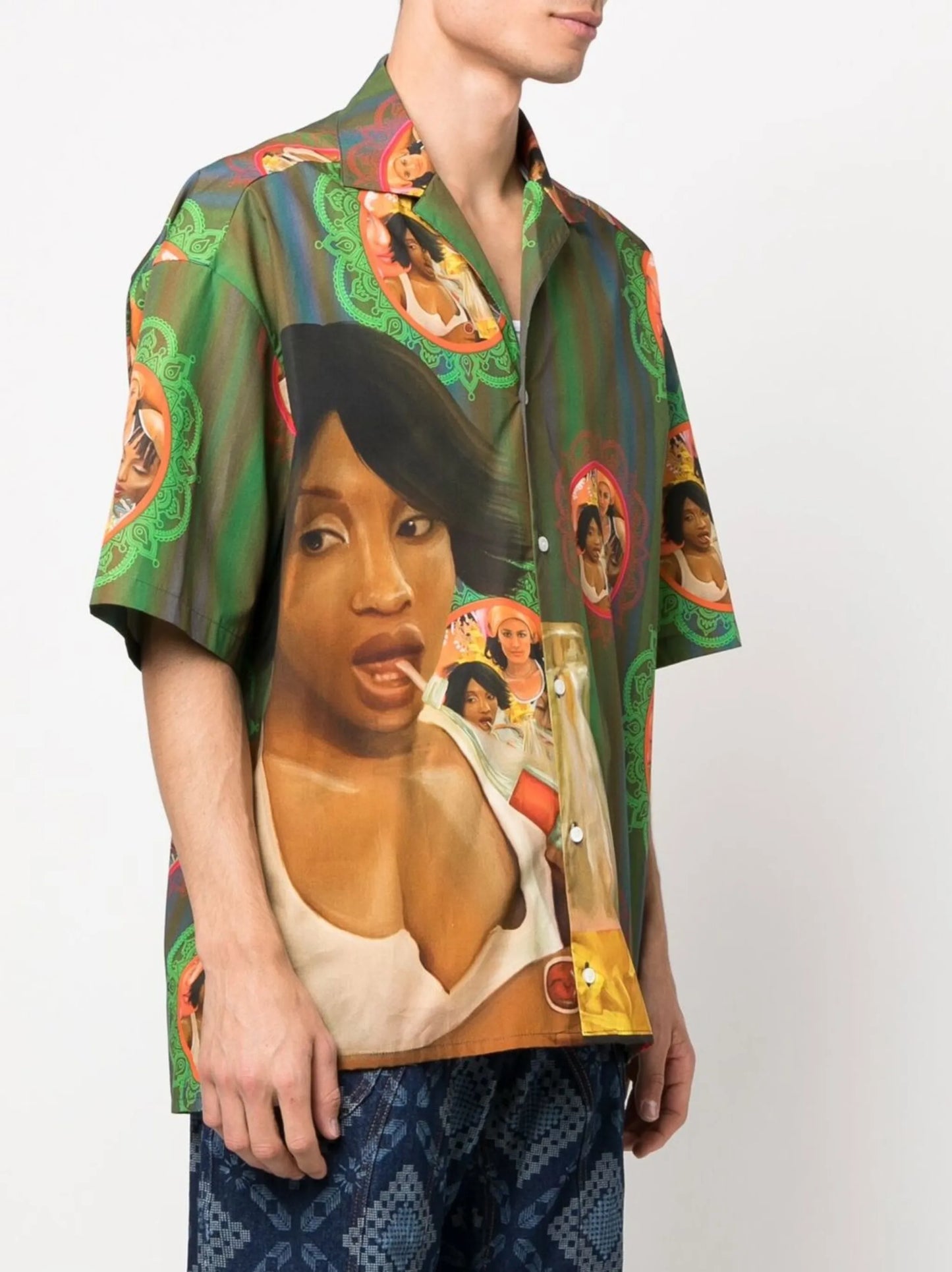woman-print shirt