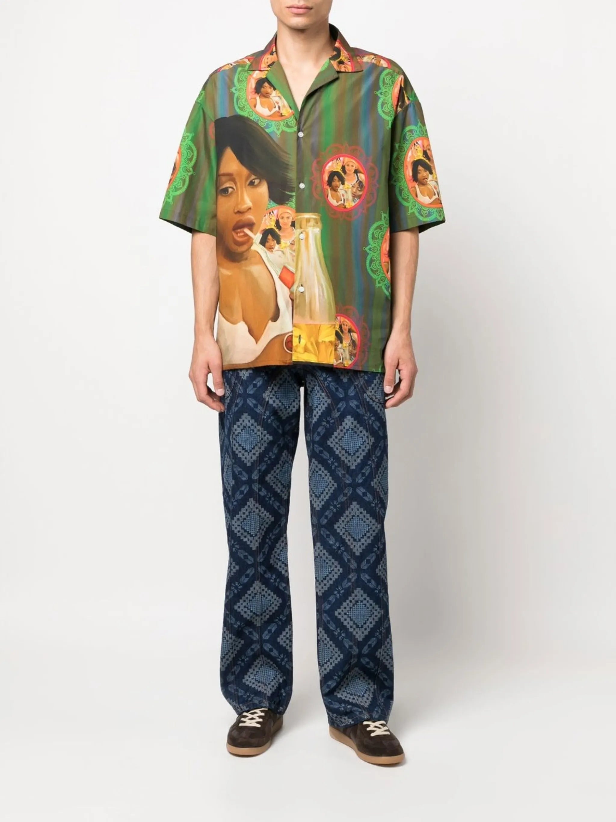 woman-print shirt