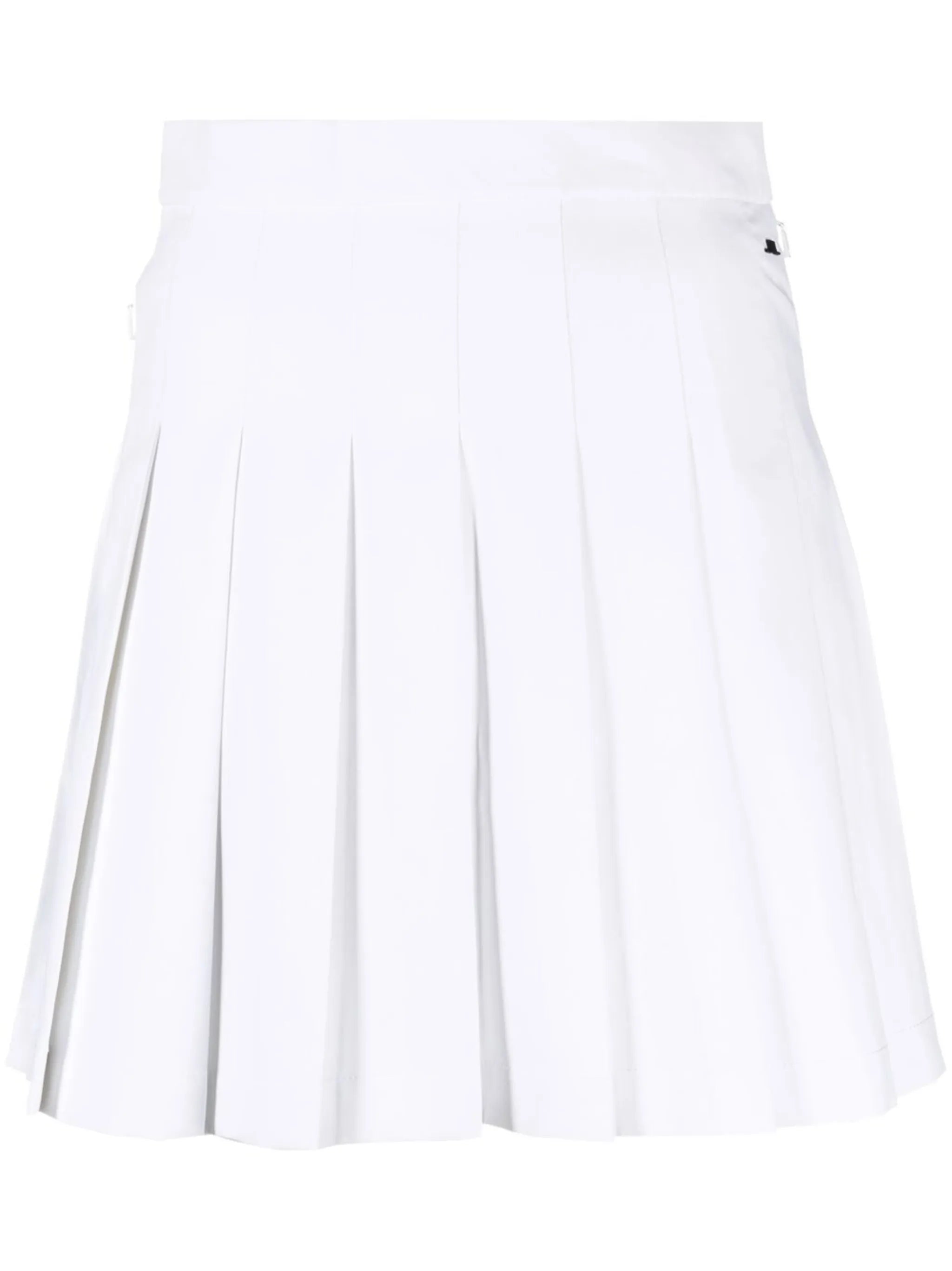 high-waisted pleated skirt