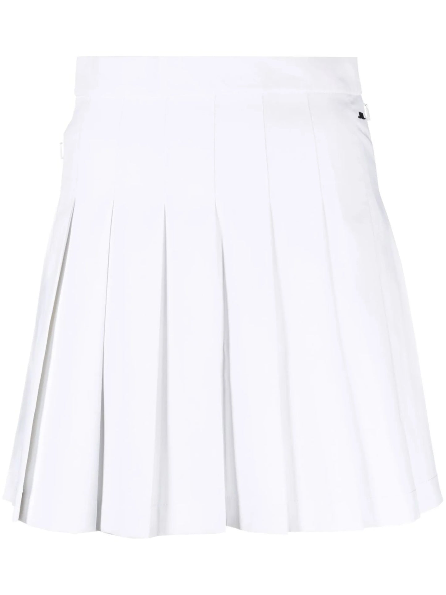 high-waisted pleated skirt