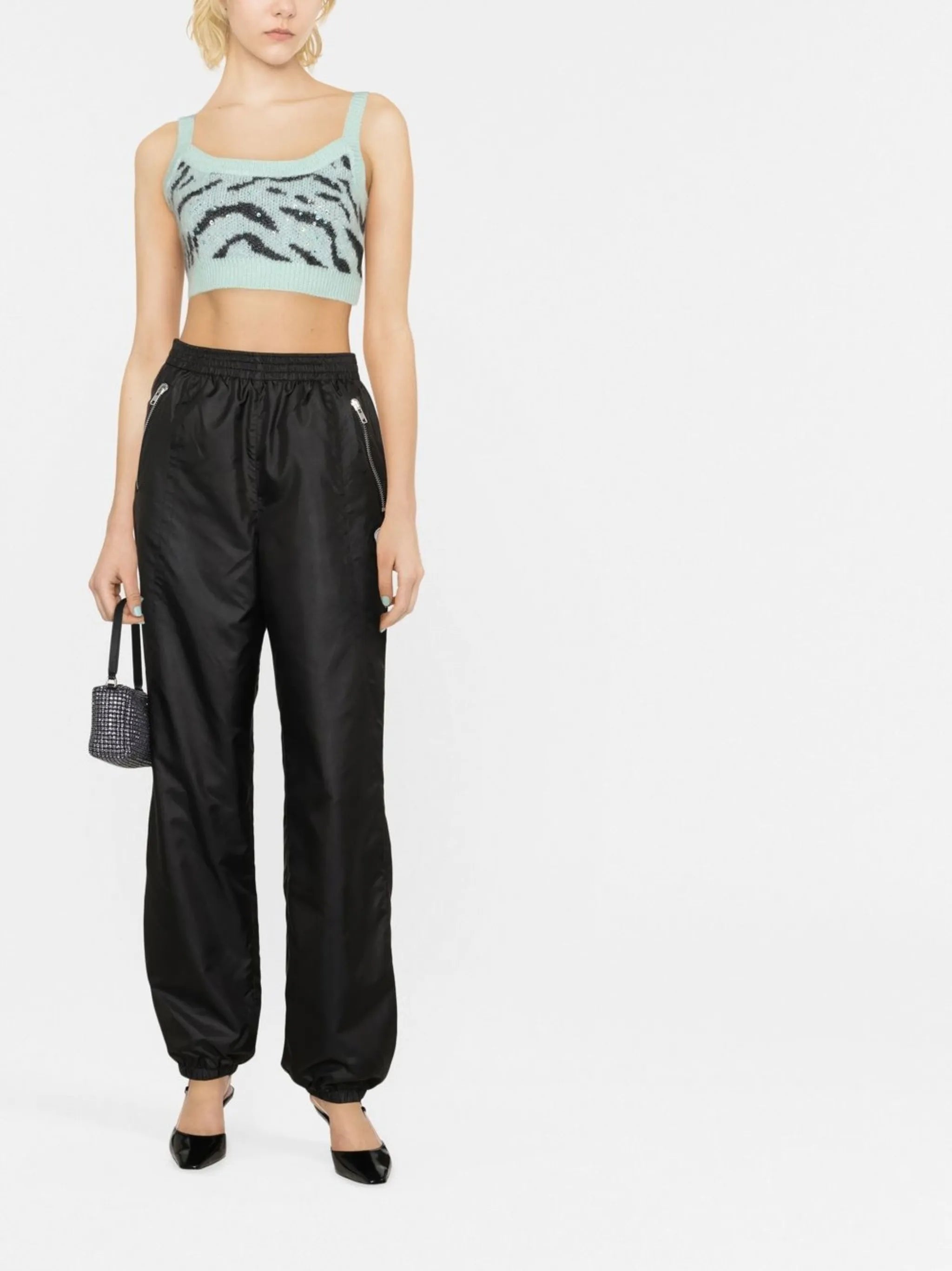embroidered-logo track pants