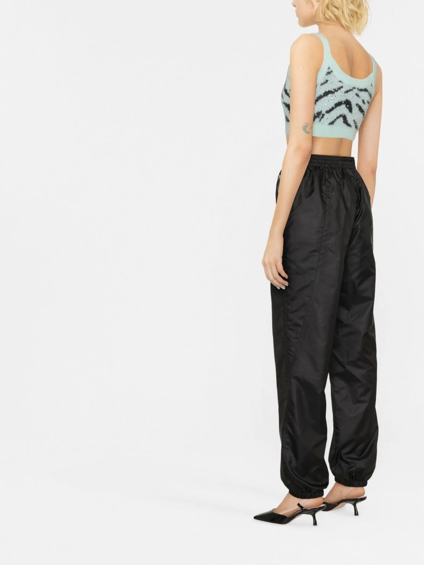 embroidered-logo track pants