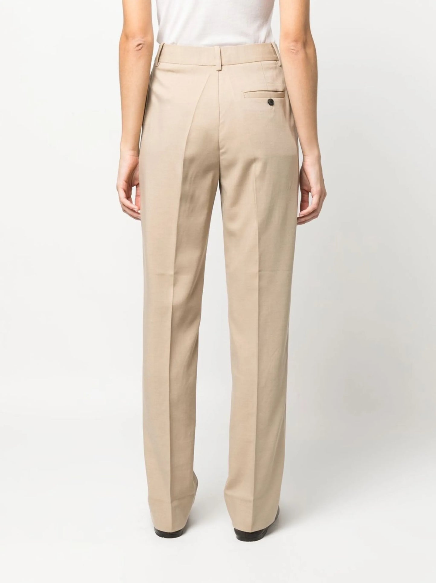 pleated chino trousers
