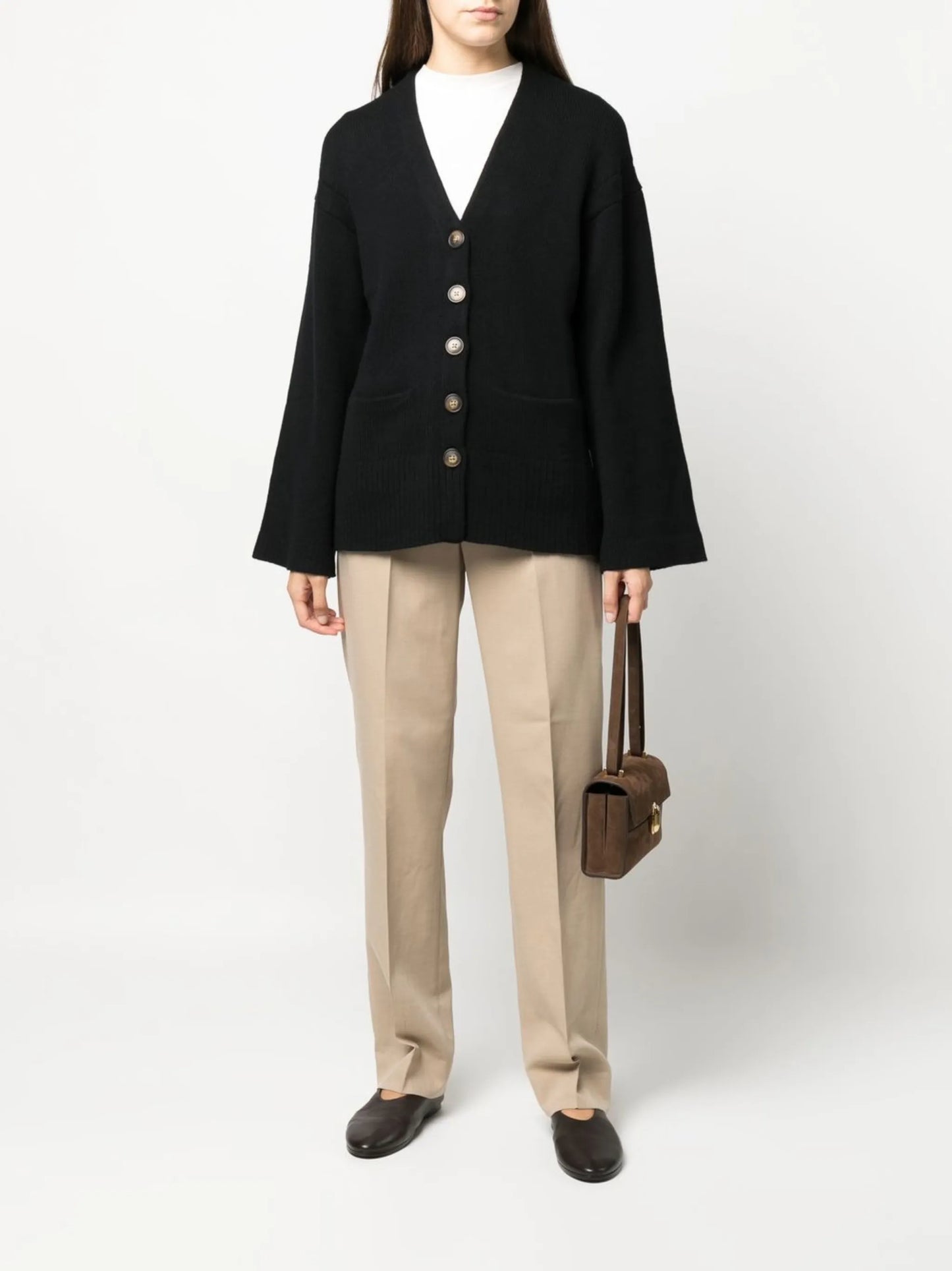 pleated chino trousers