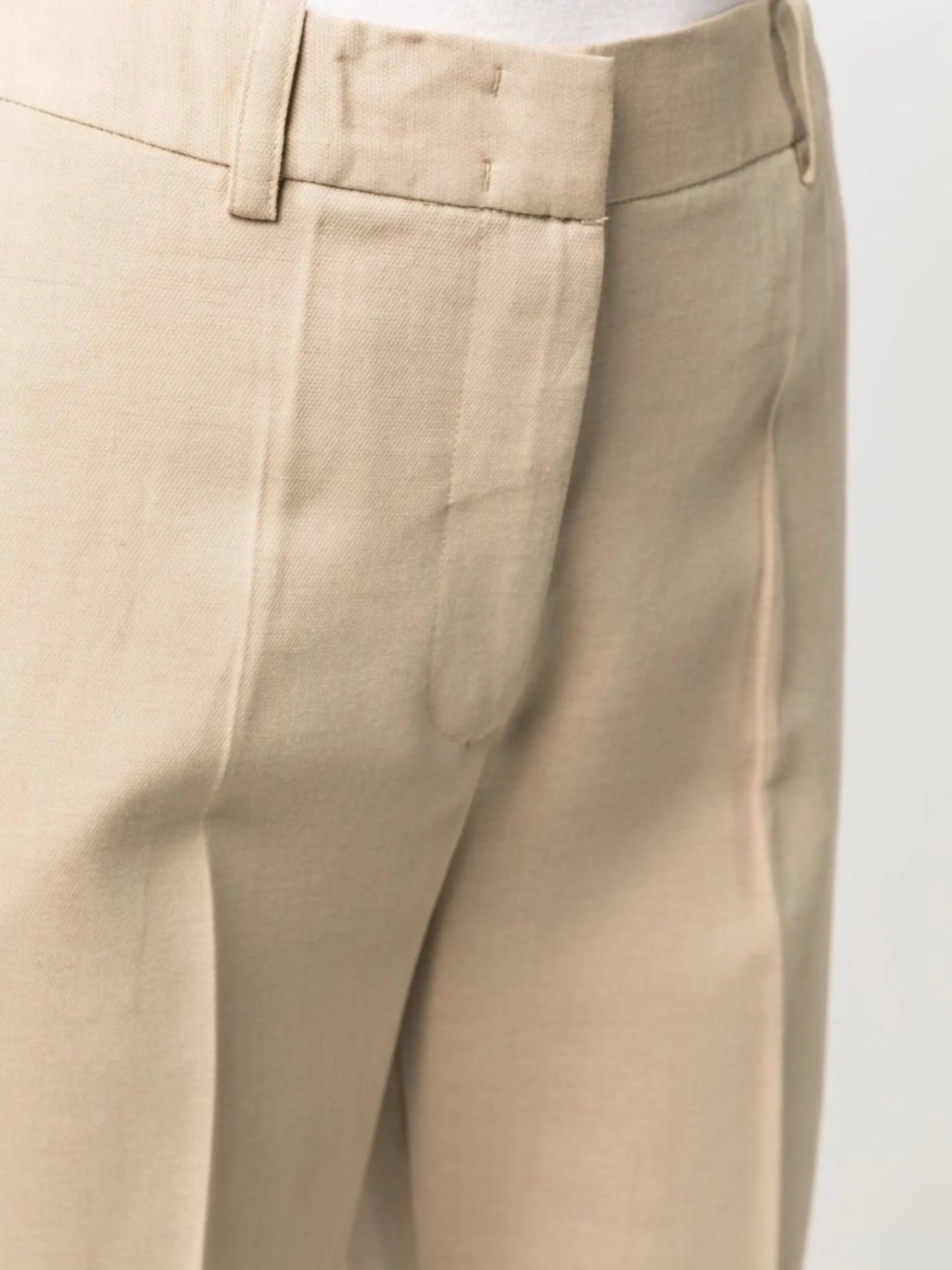 pleated chino trousers