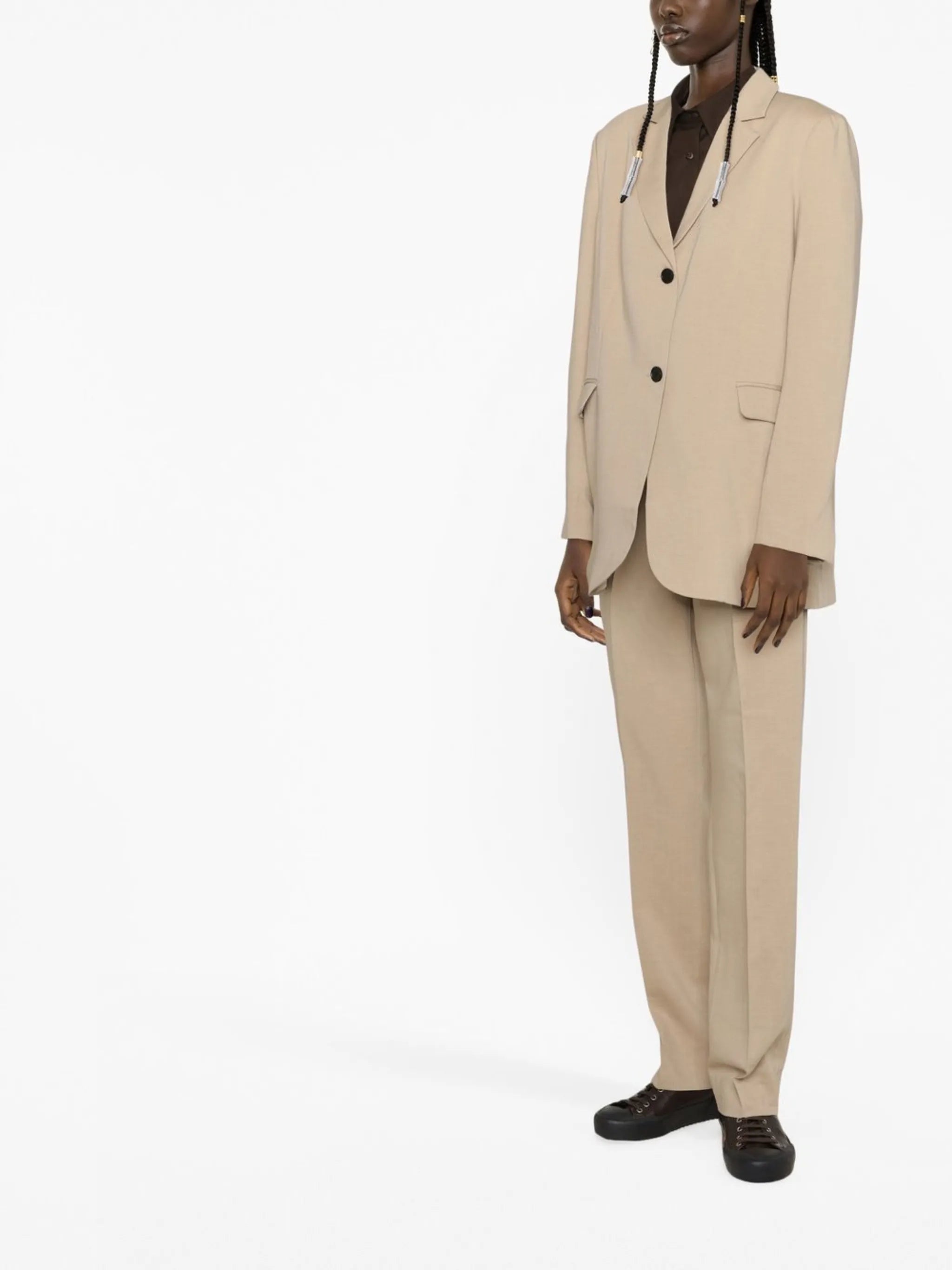 oversize single-breasted blazer