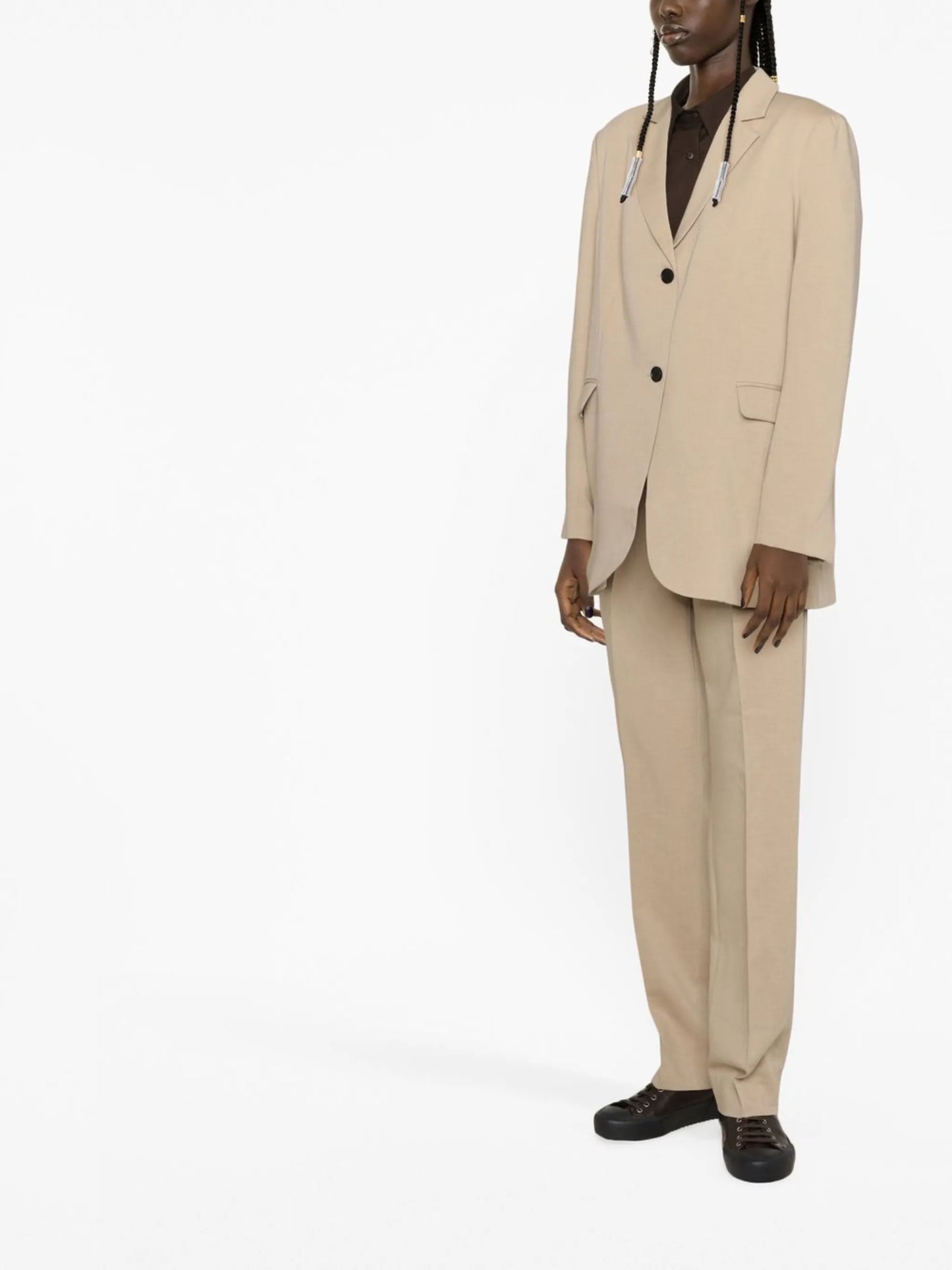 oversize single-breasted blazer
