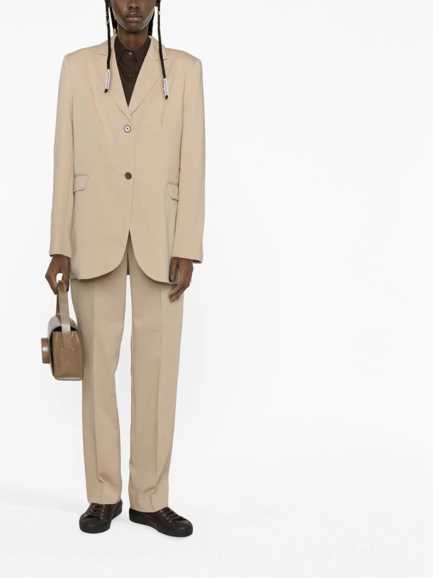 oversize single-breasted blazer