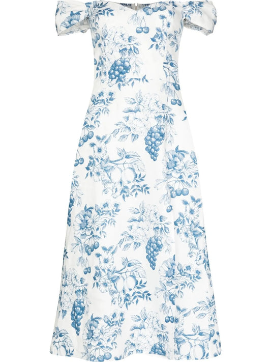 Bridgton linen midi dress