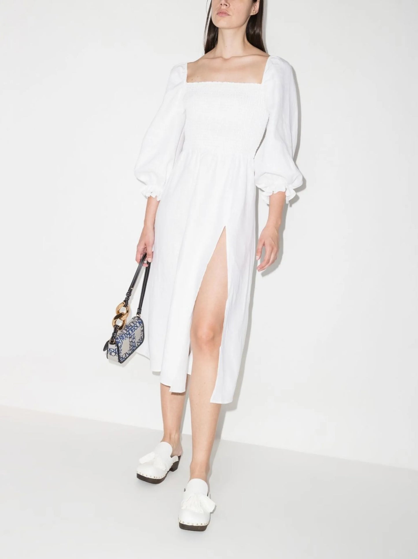 Gitane linen midi dress