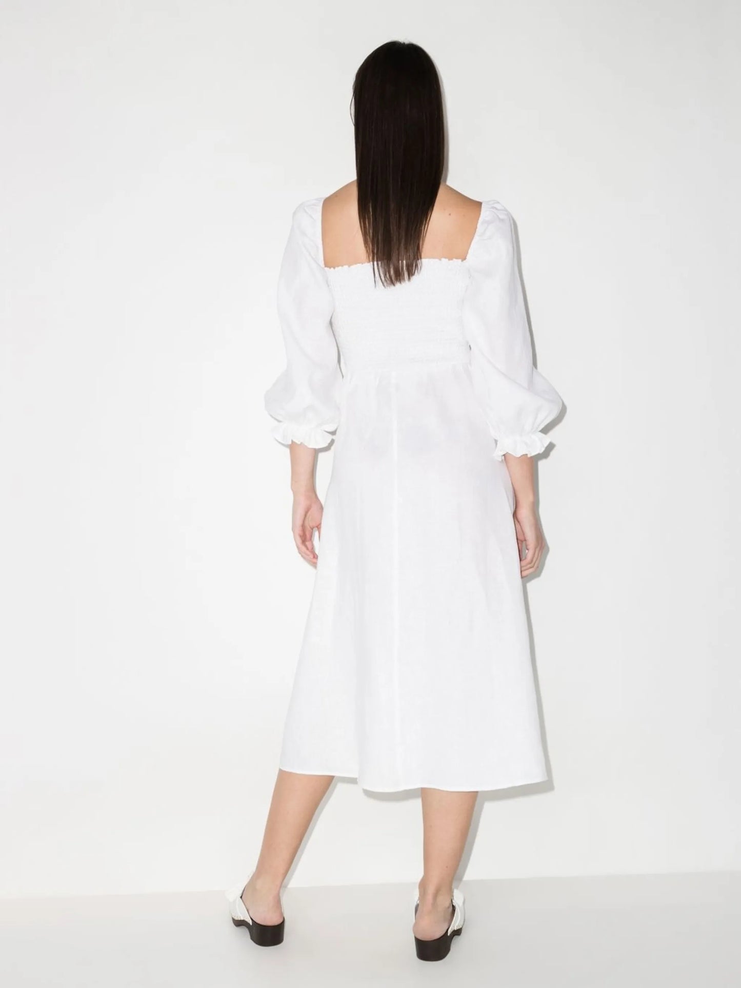 Gitane linen midi dress