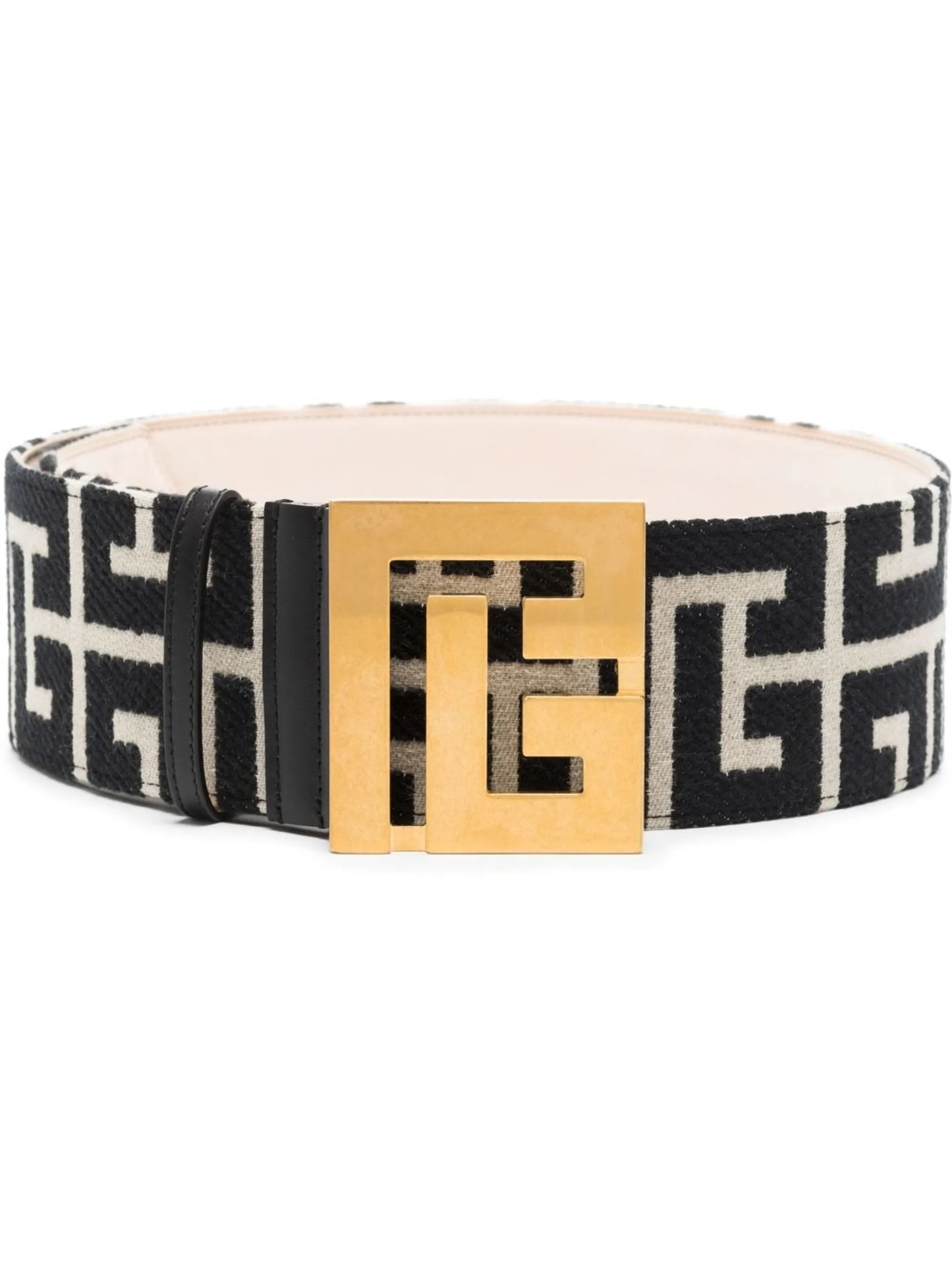 monogram wide belt