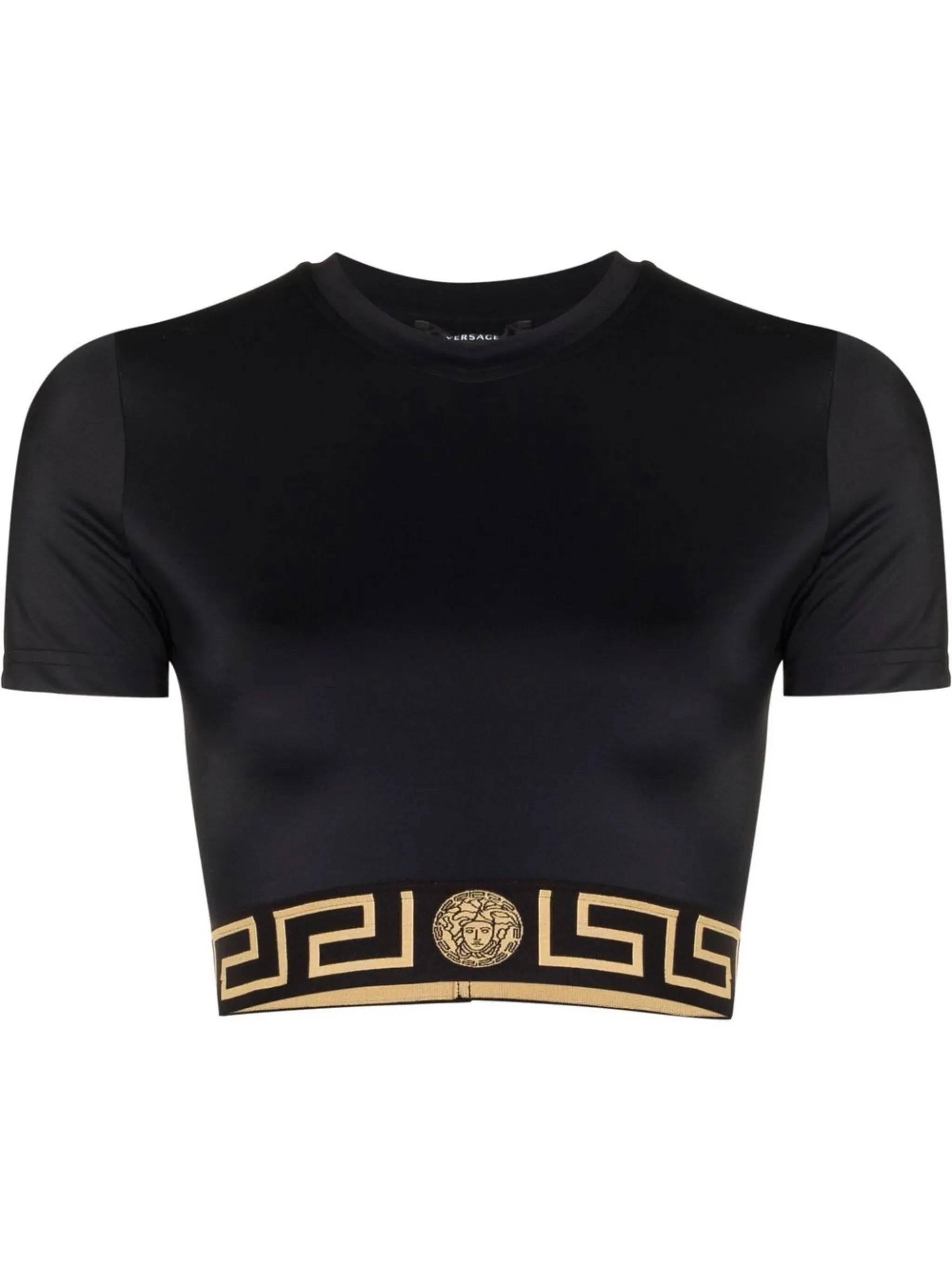 Greca-trim swim top