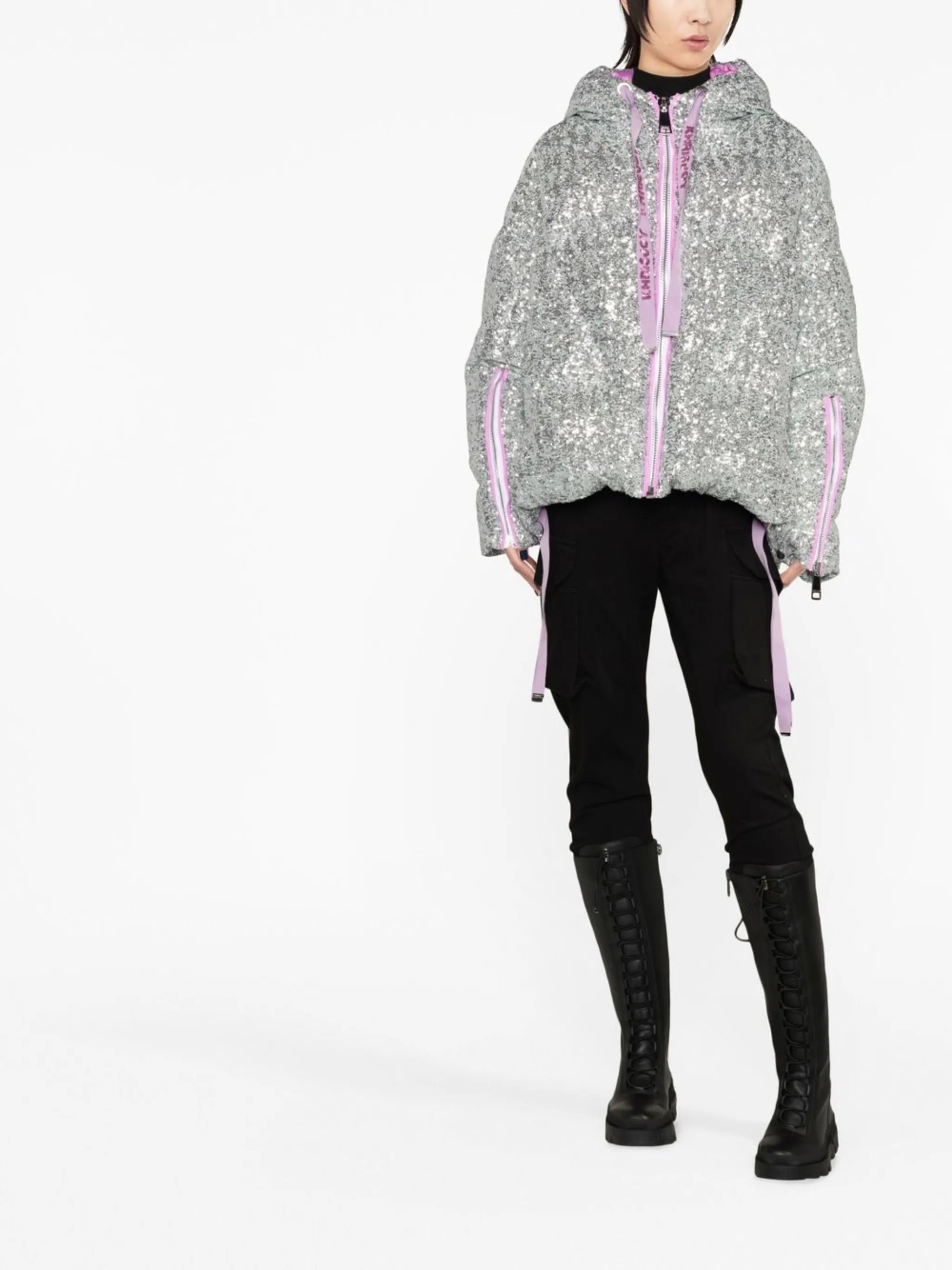 Puff Khris Iconic sequinned jacket