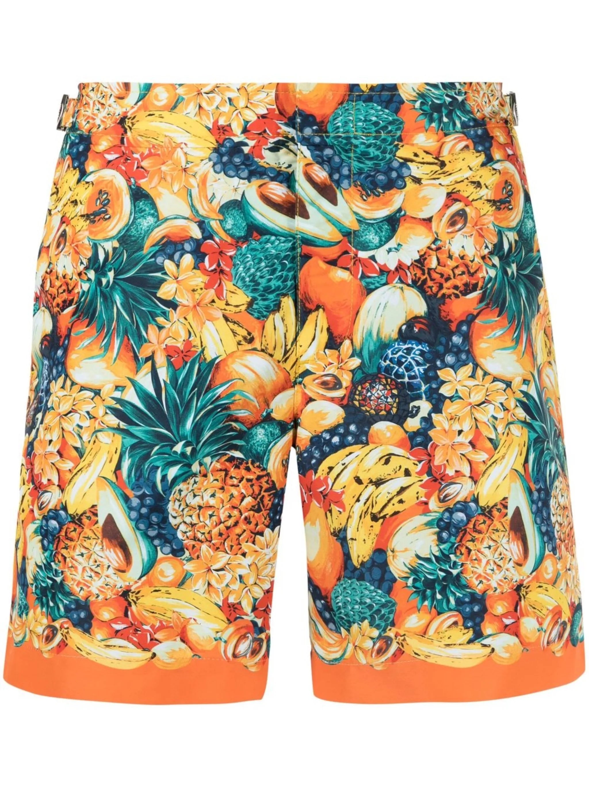Tropicana-print swim shorts