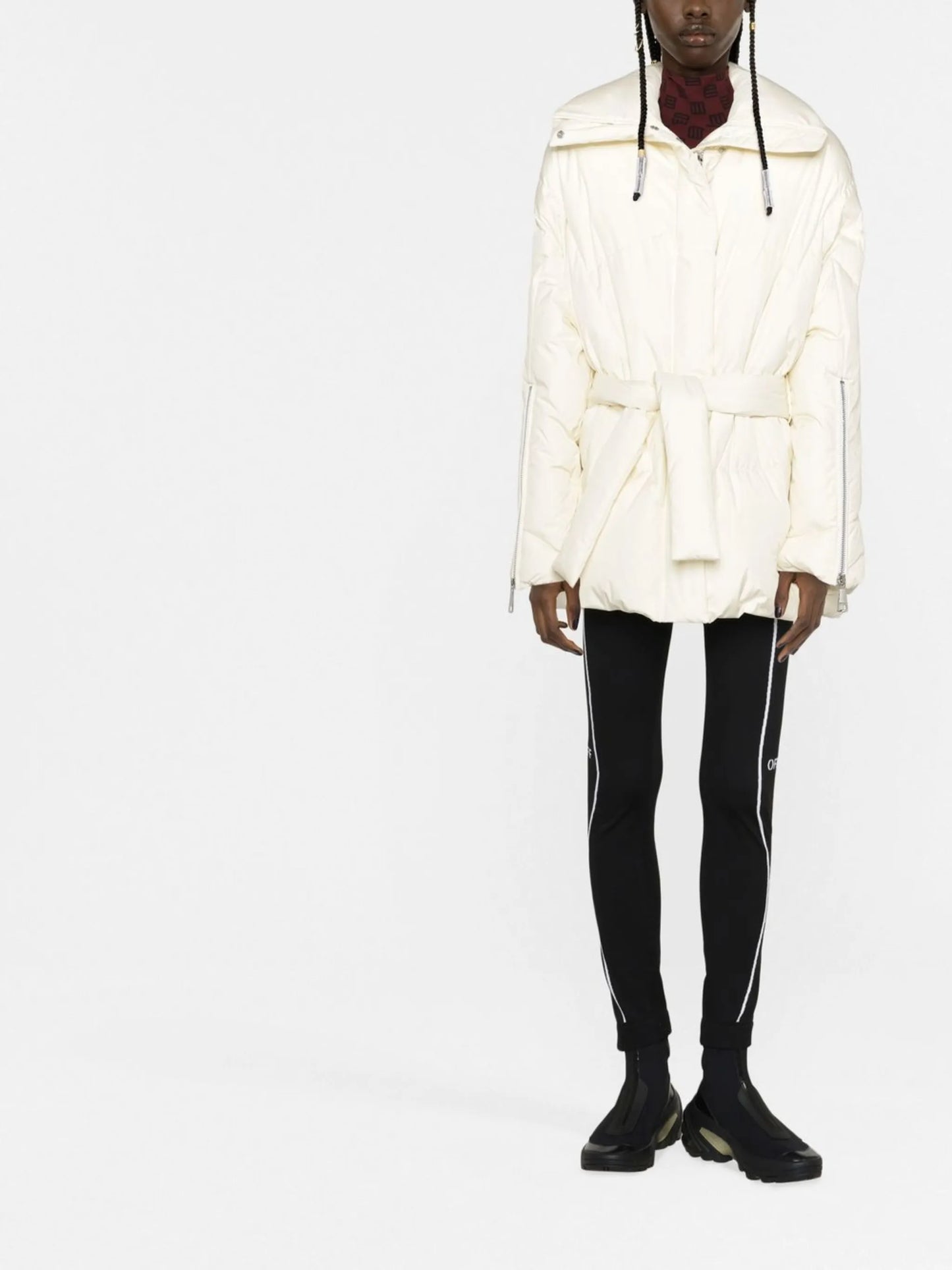 New Iconic belted puffer jacket