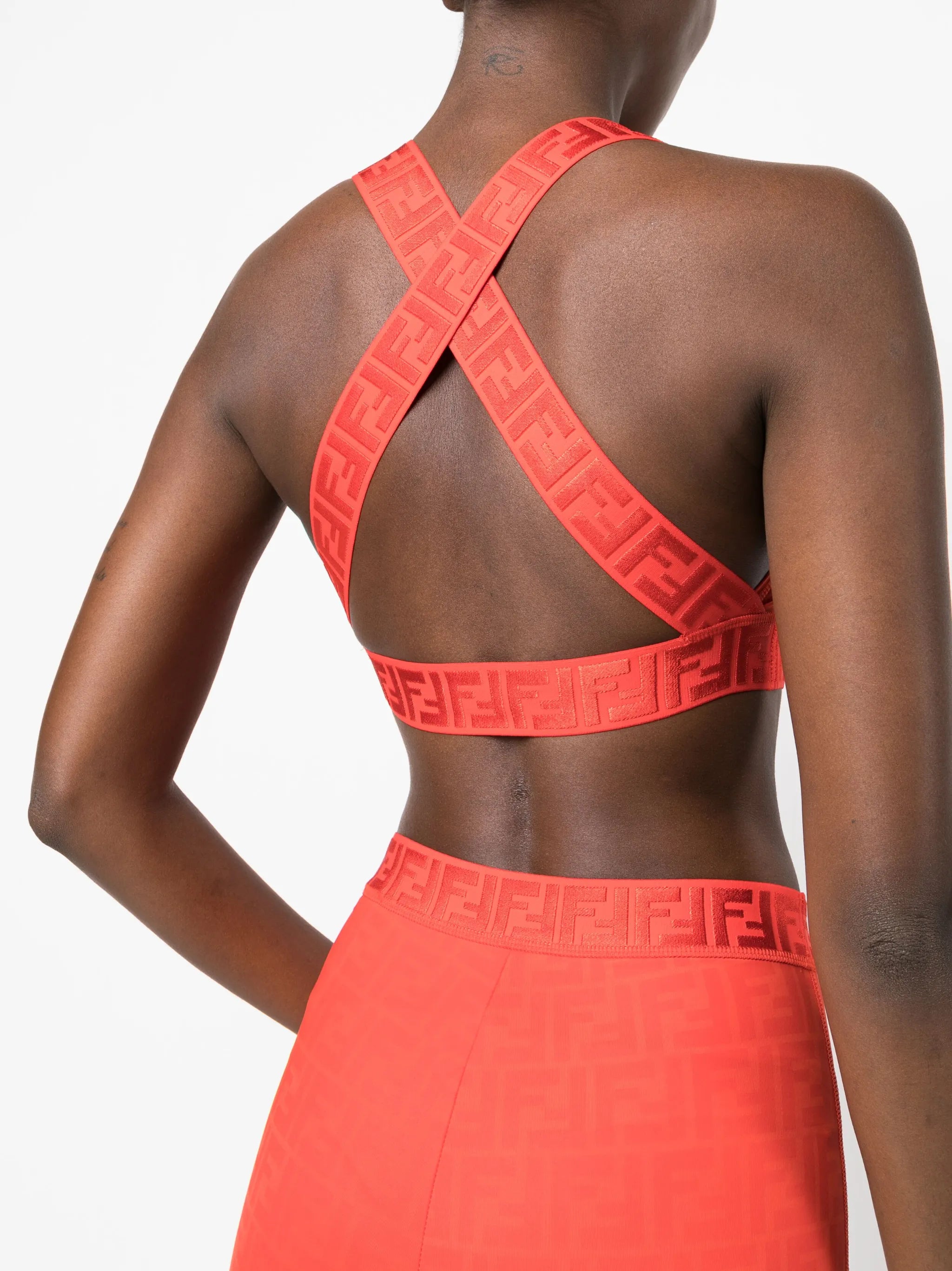 Fendirama cropped sports bra