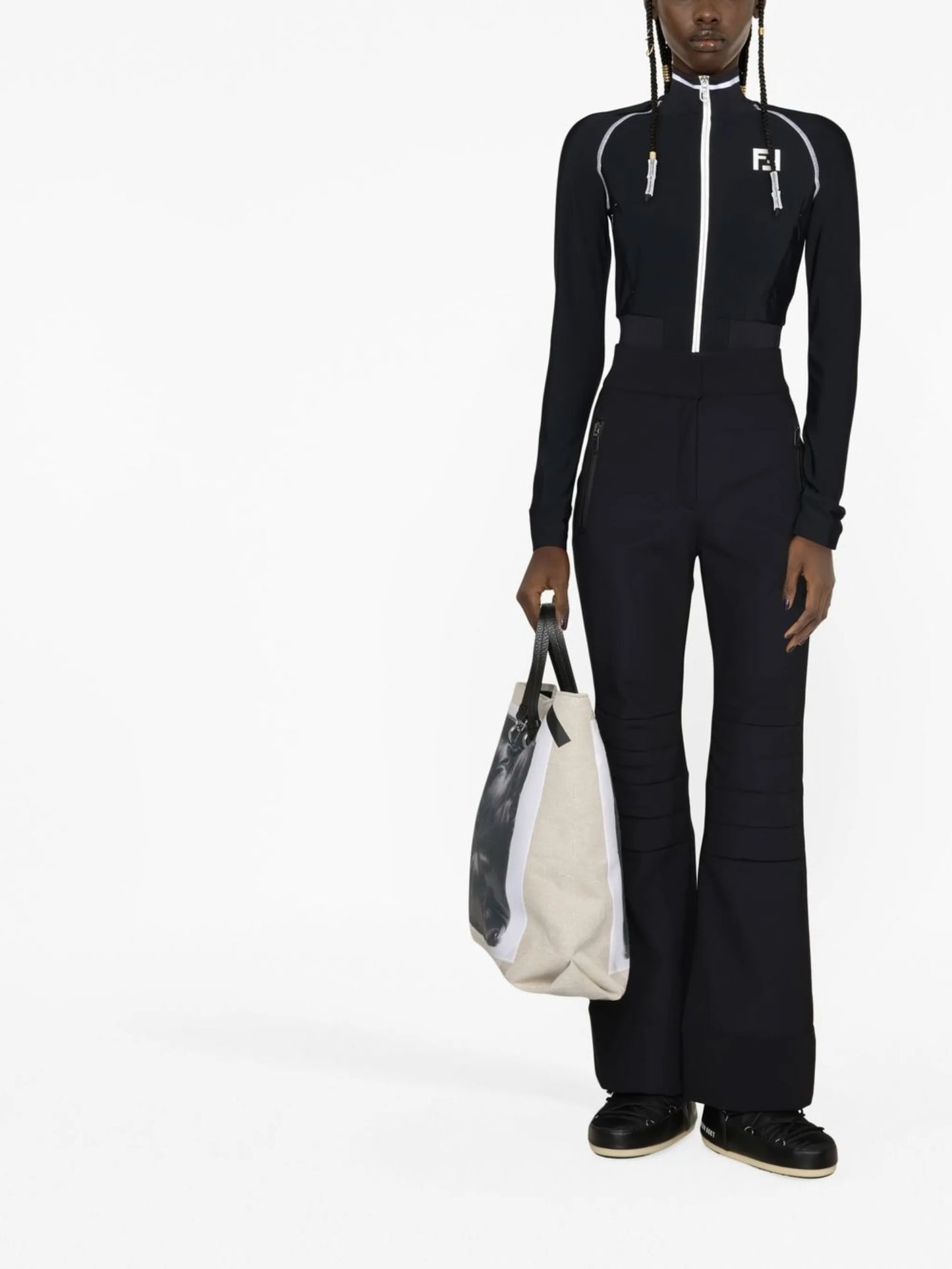 flared ski trousers