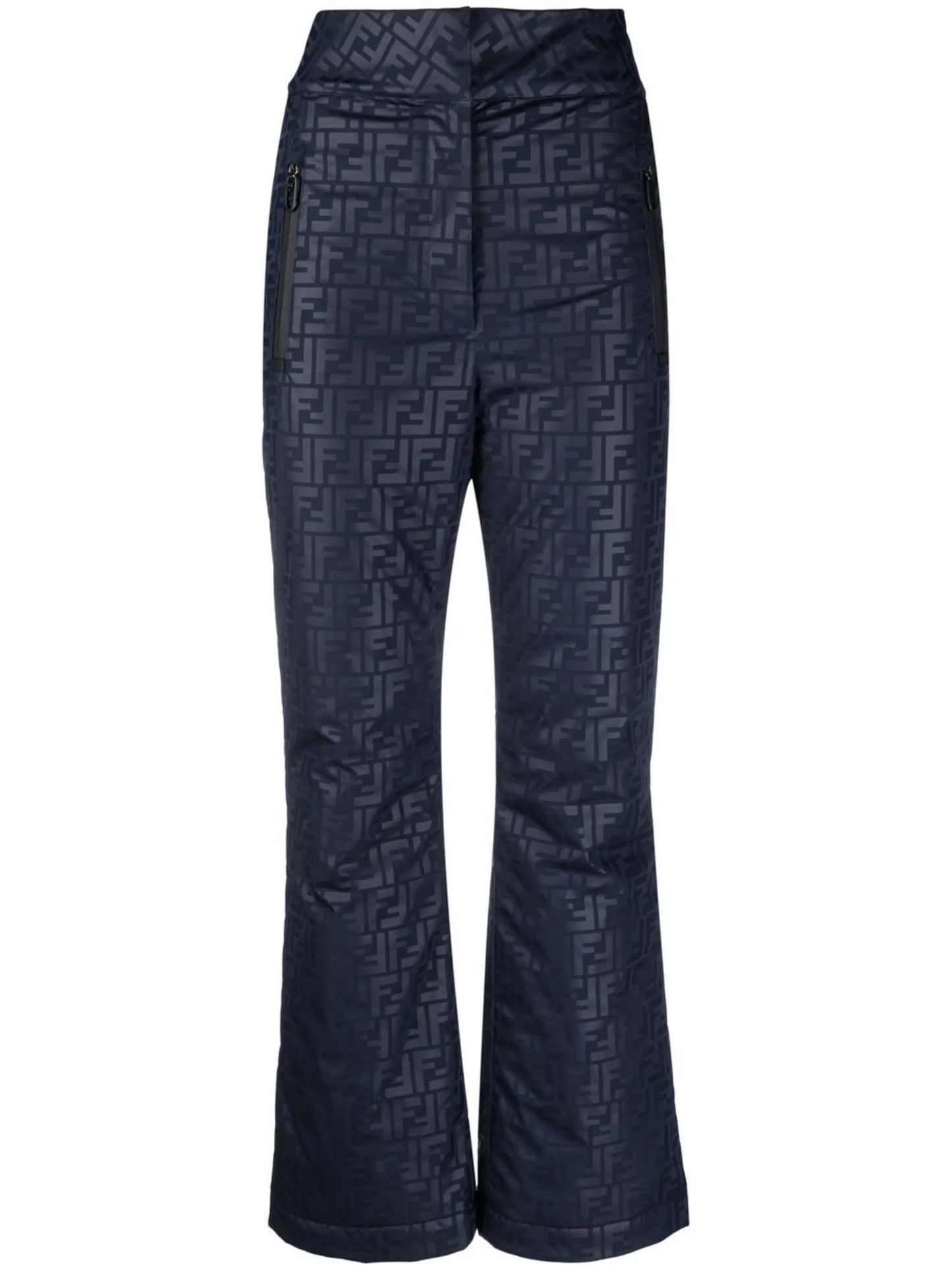 logo-jacquard ski trousers