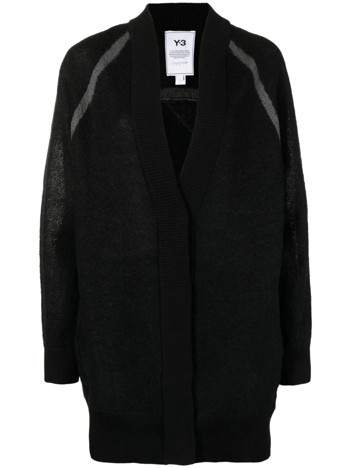 single-breasted button-fastening cardigan