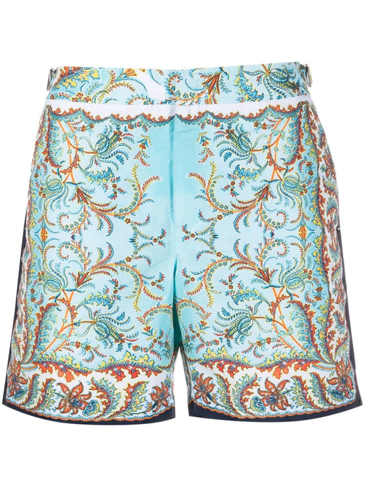 all-over paisley-print swim shorts