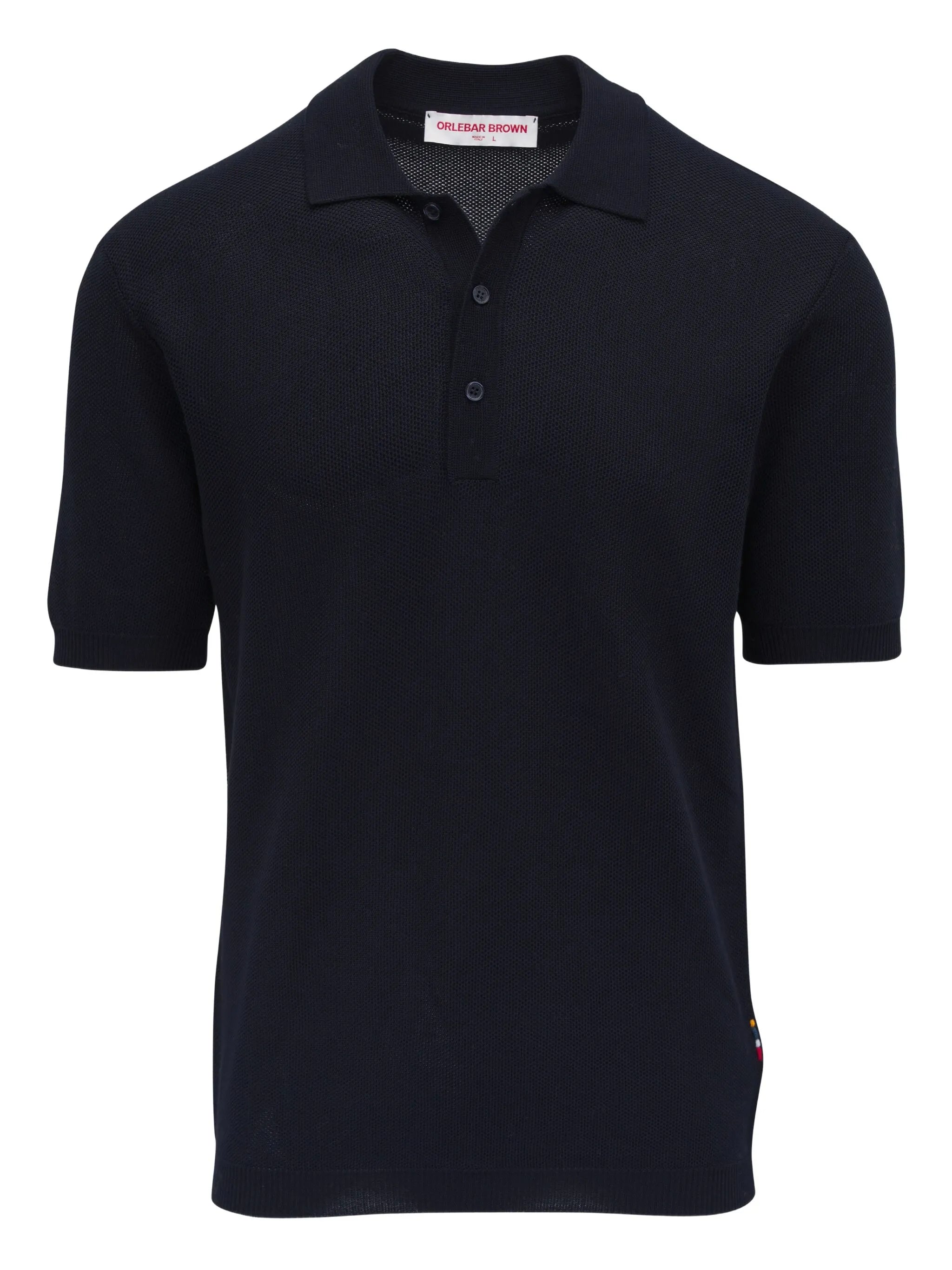 button-placket detail polo shirt