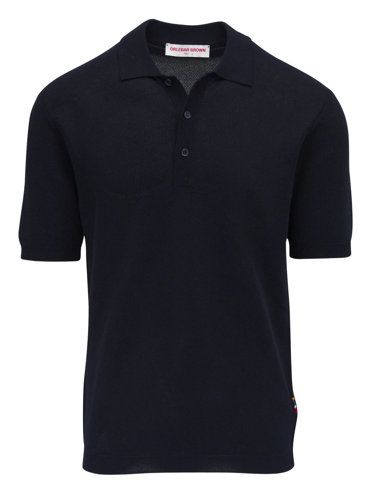 button-placket detail polo shirt