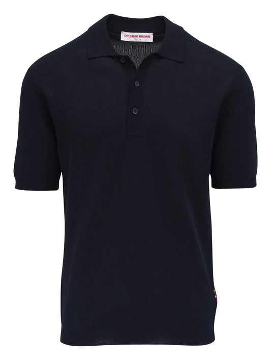 button-placket detail polo shirt