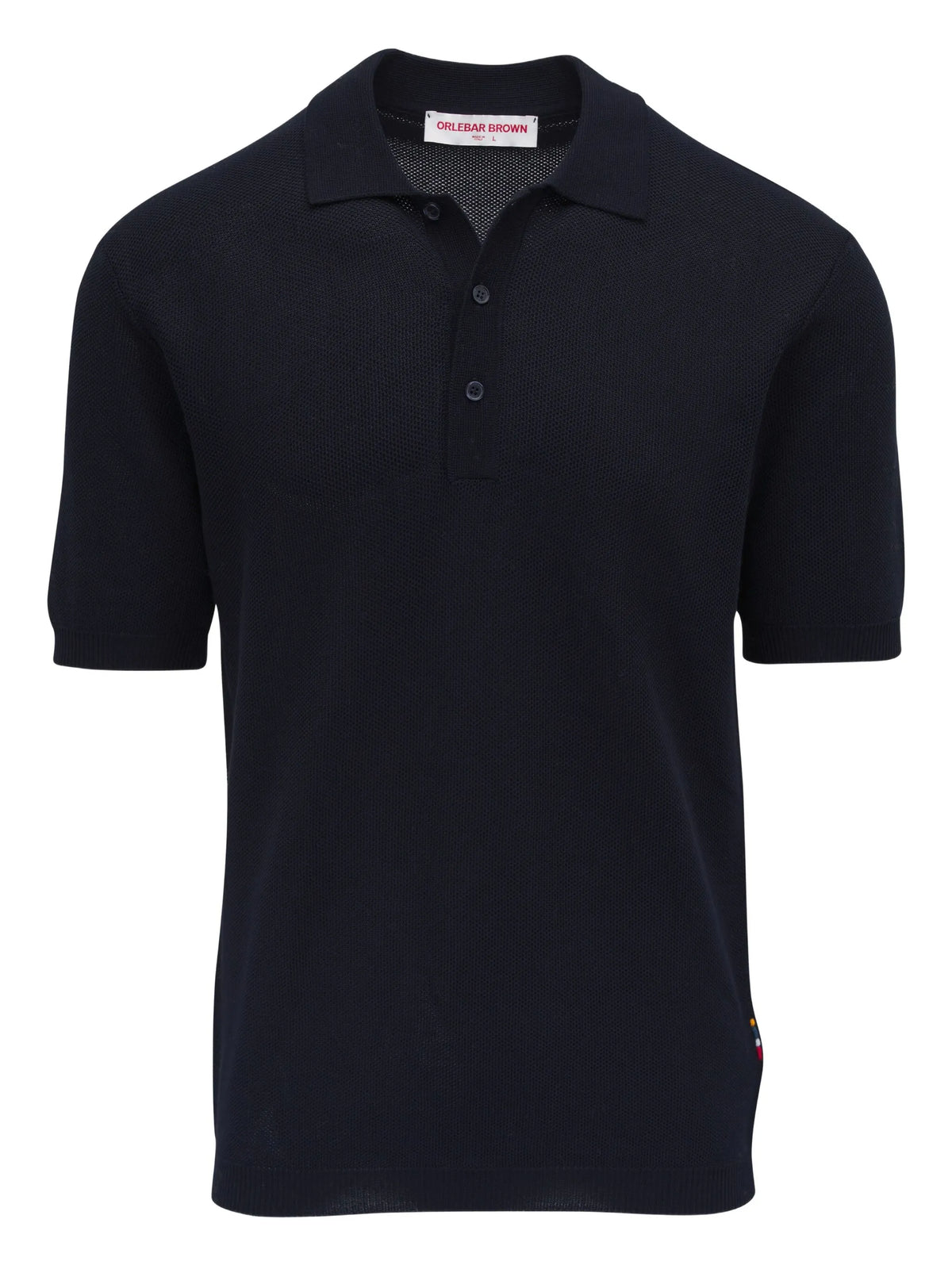 button-placket detail polo shirt